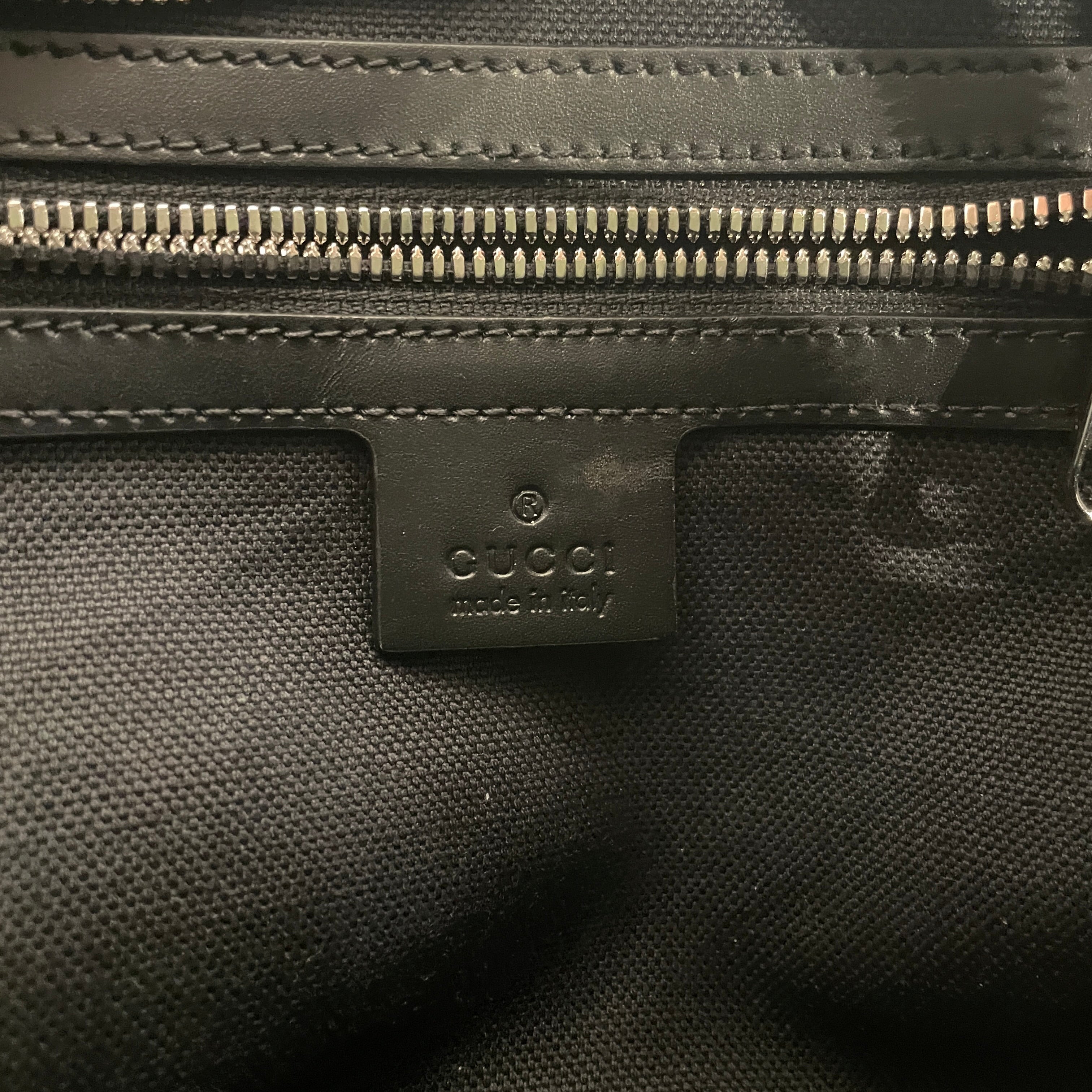 GUCCI/Cross Body Bag/Monogram/Leather/BLK/GG SUPREME TRUNK SHOULDER BAG view 5