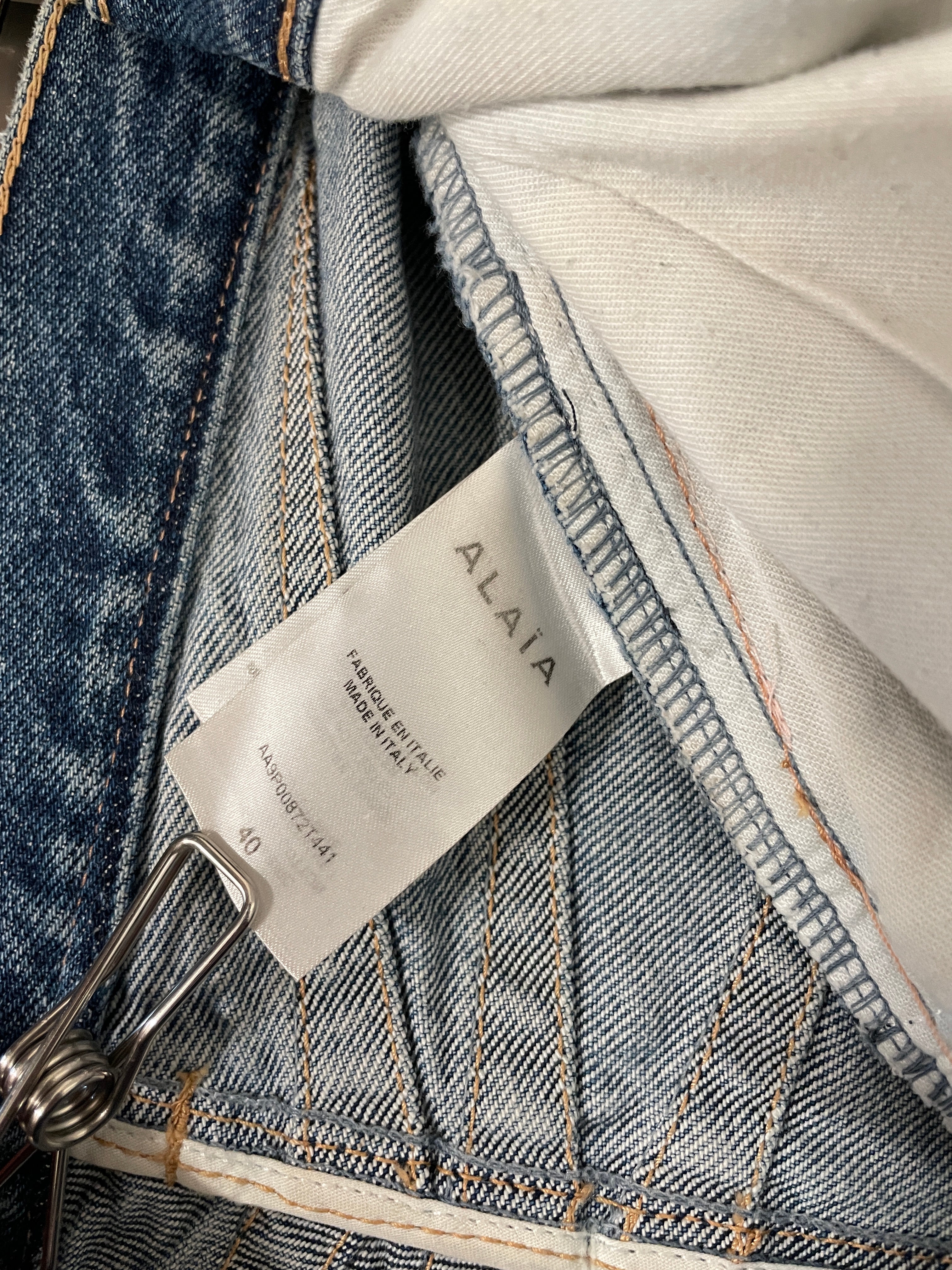 ALAIA/Shorts/M/Cotton/BLU/ALAIA HIGH WAISTED SHORTS view 8