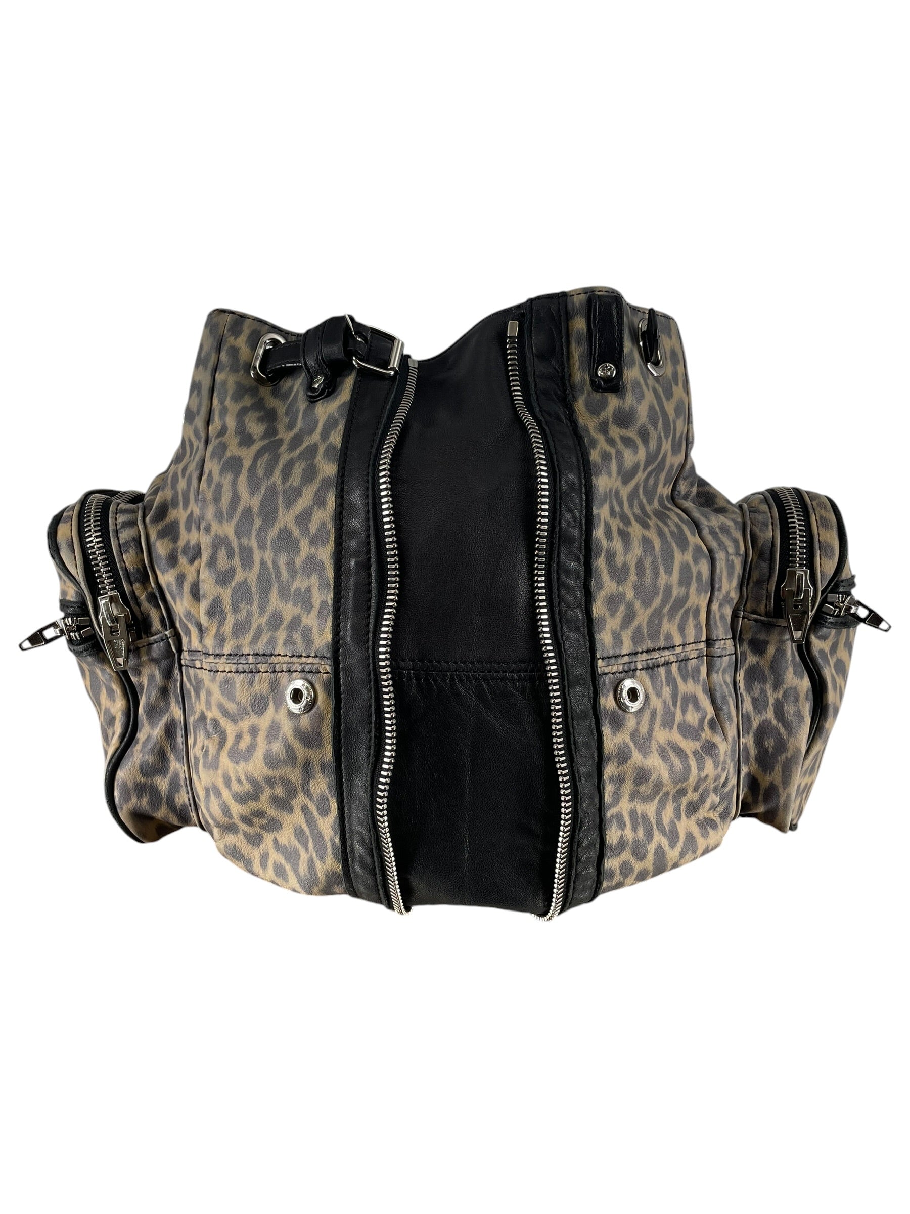 Alexander Wang/Backpack/Animal Pattern/Leather/MLT/Leopard Multi Zipper Backpack view 7