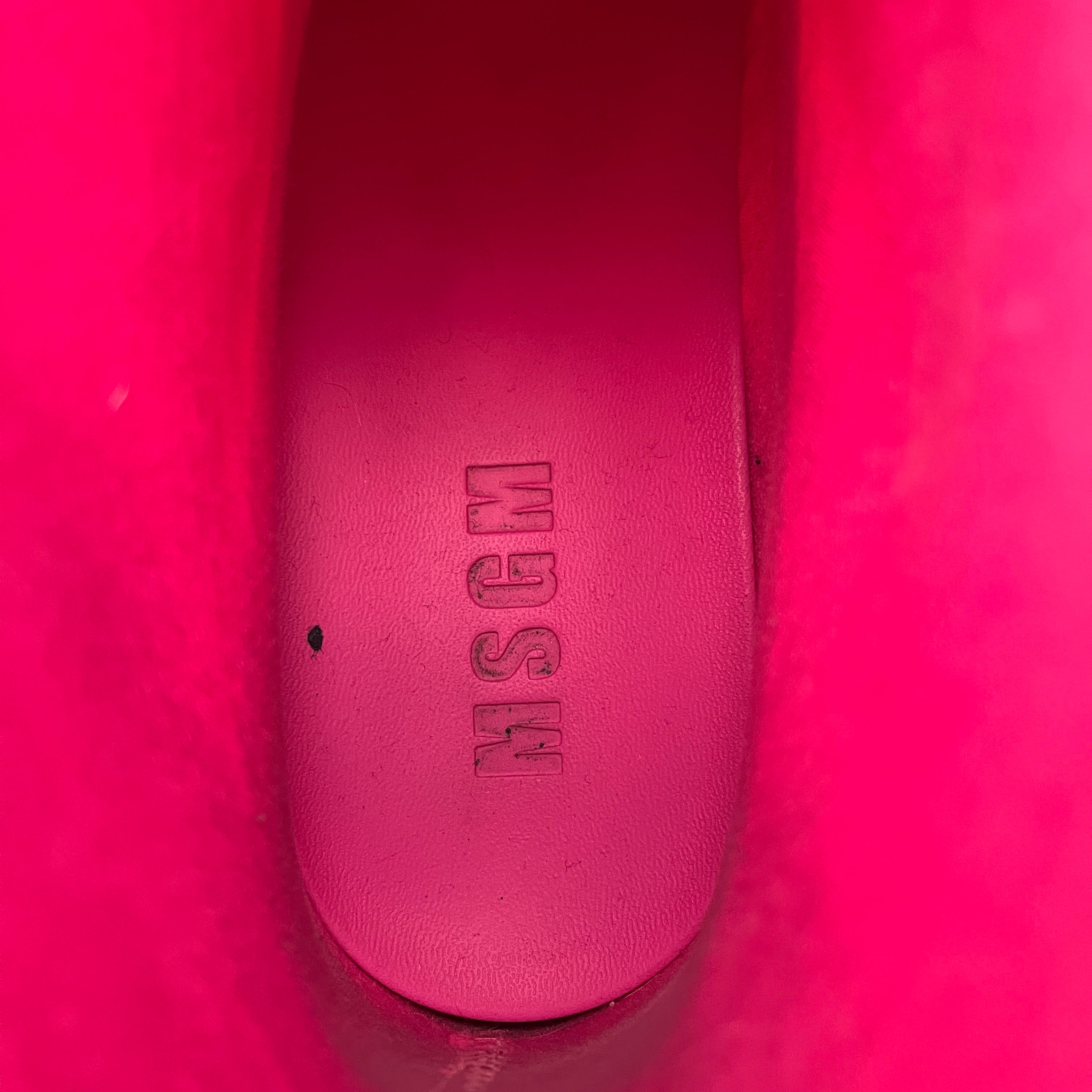MSGM/Rain Boots/US 7.5/PNK/Lug Sole view 3