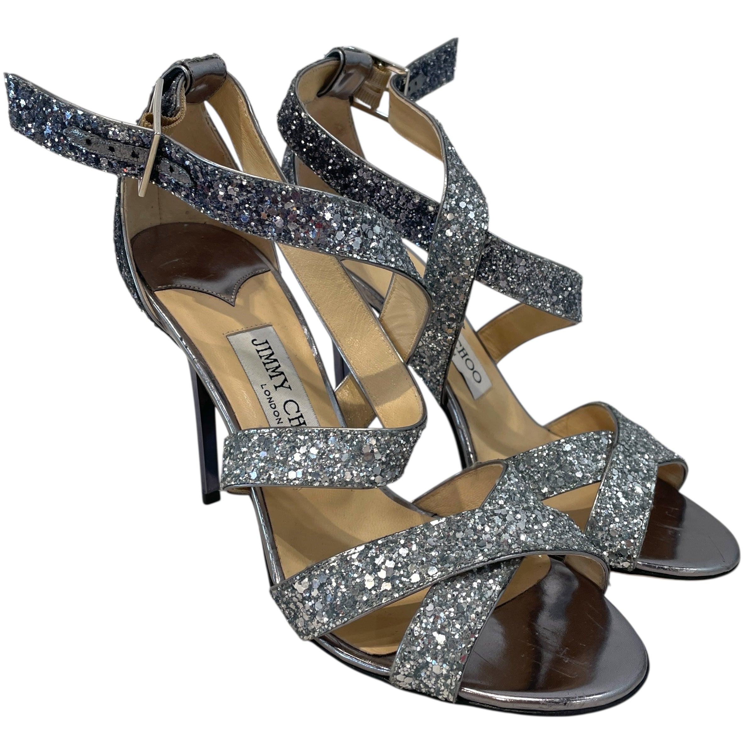 JIMMY CHOO/Heels/EU 37/SLV/Emily 85 view 1