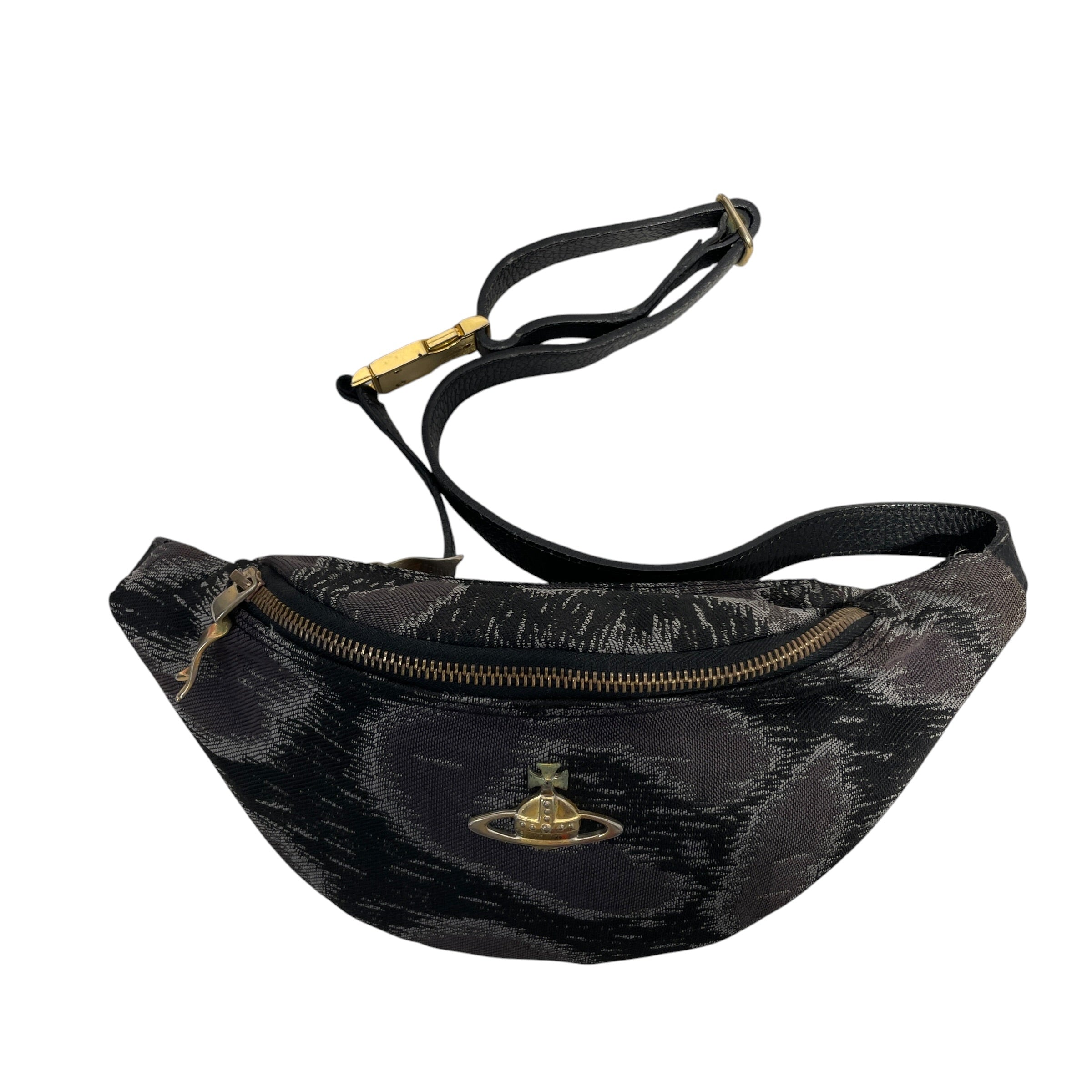 Vivienne Westwood/Fanny Pack/Tartan/GRY/GOLD ORB view 1
