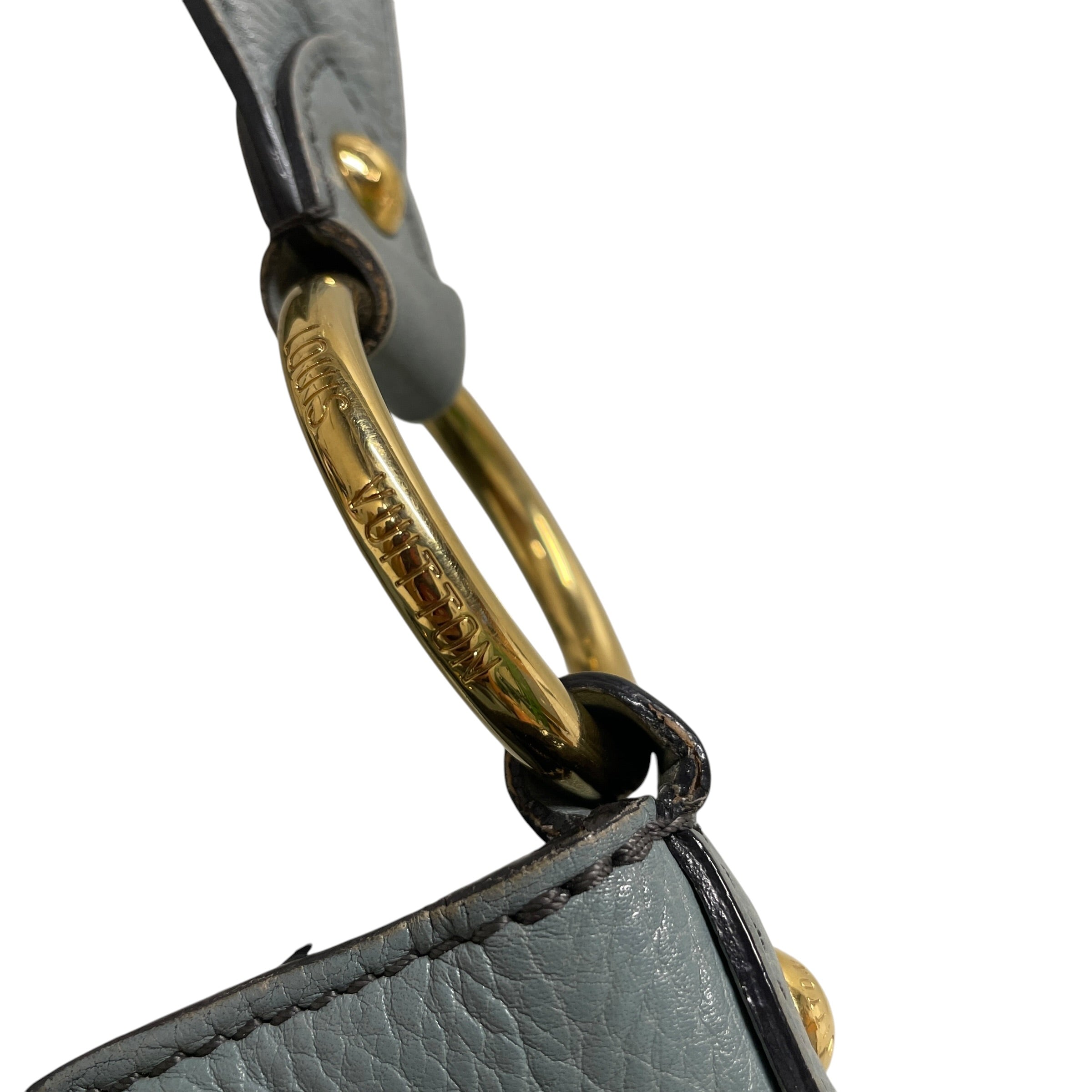 LOUIS VUITTON/Bag/Leather/BLU/GOLD ACCENT view 4