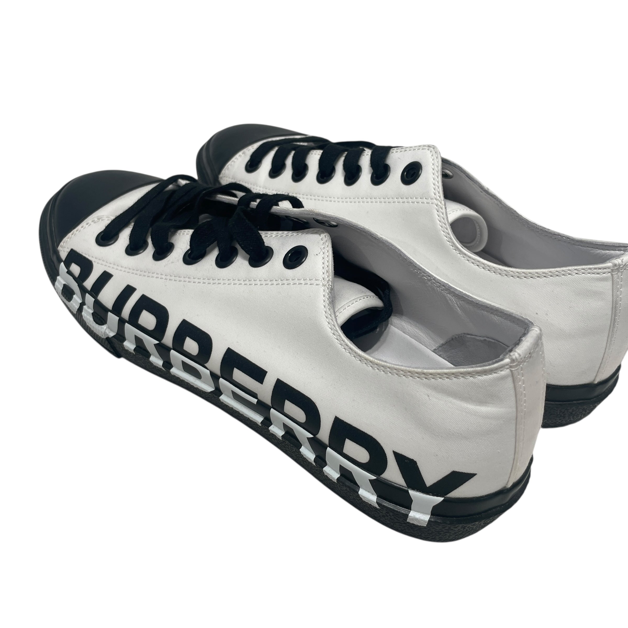 BURBERRY LONDON/Low-Sneakers/EU 43/Acrylic/WHT/ view 2