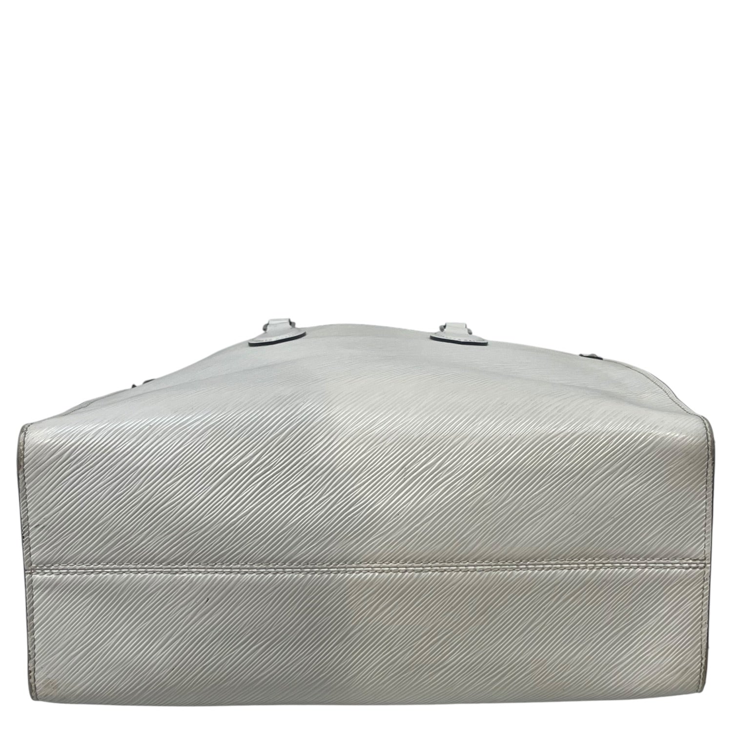 LOUIS VUITTON/Tote Bag/Leather/WHT/OnTheGo MM view 3