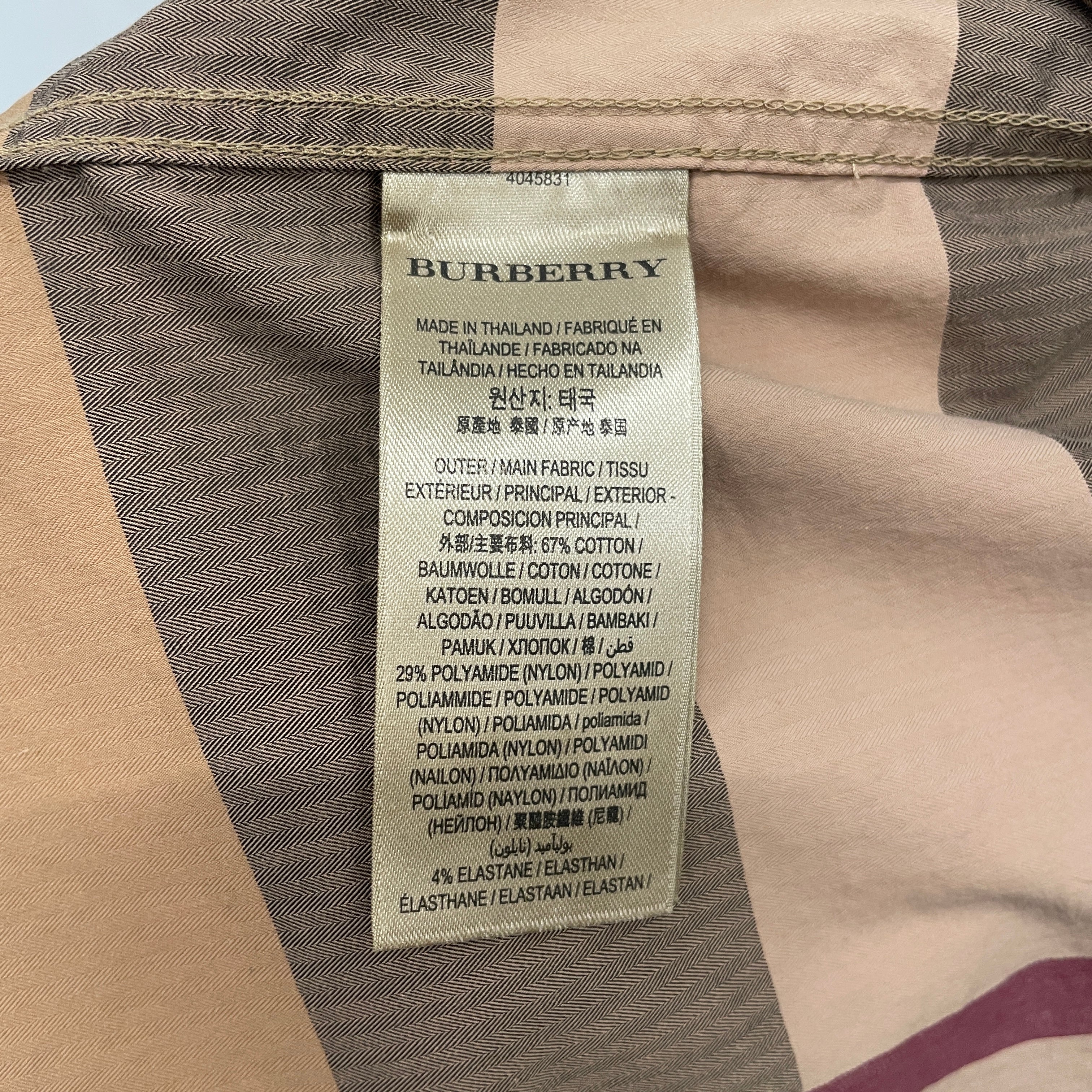 BURBERRY/LS Shirt/L/Cotton/CML/Plaid/CLASSIC COLORS view 4
