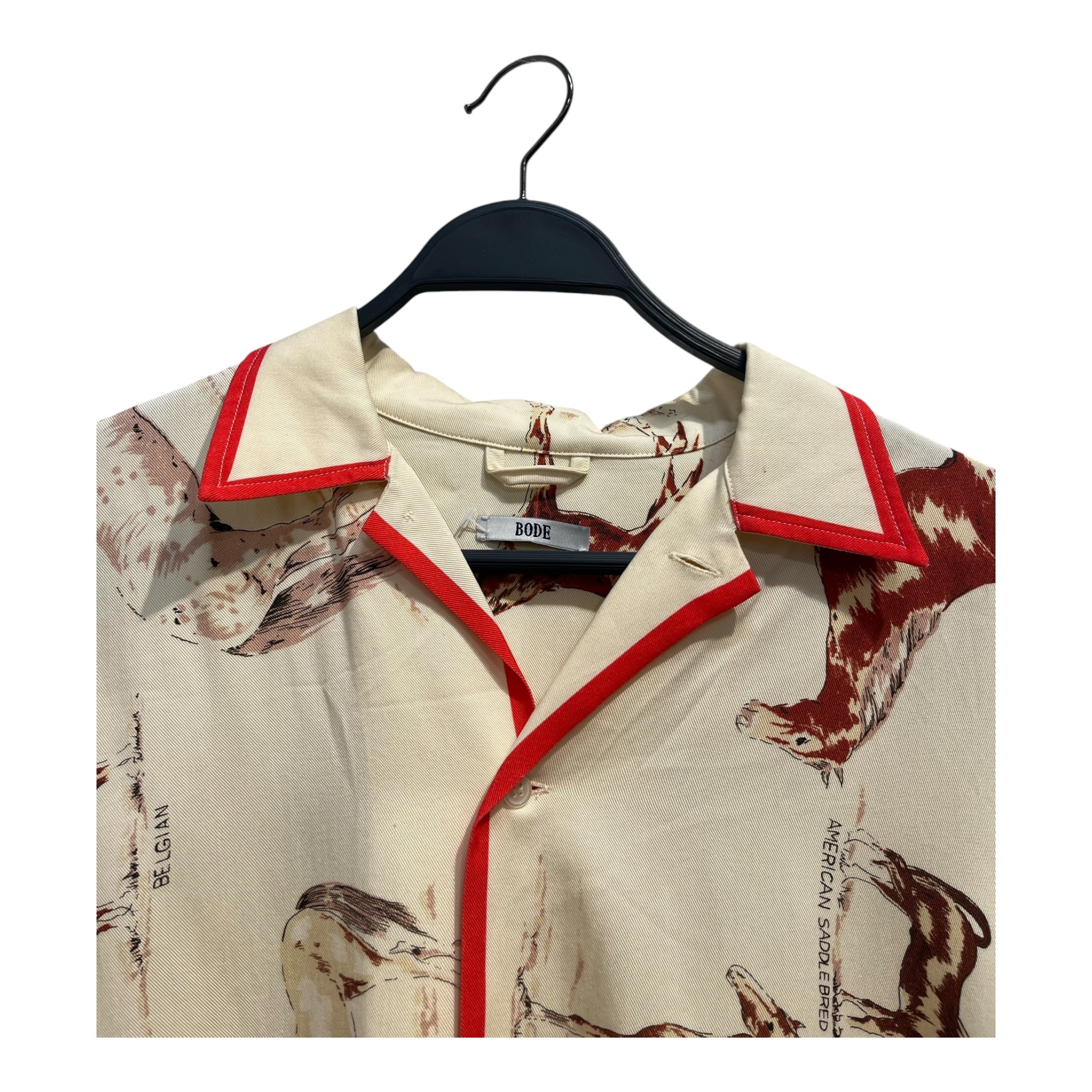 BODE/SS Shirt/XL/CRM/All Over Print/HORSES AND DIRT view 3