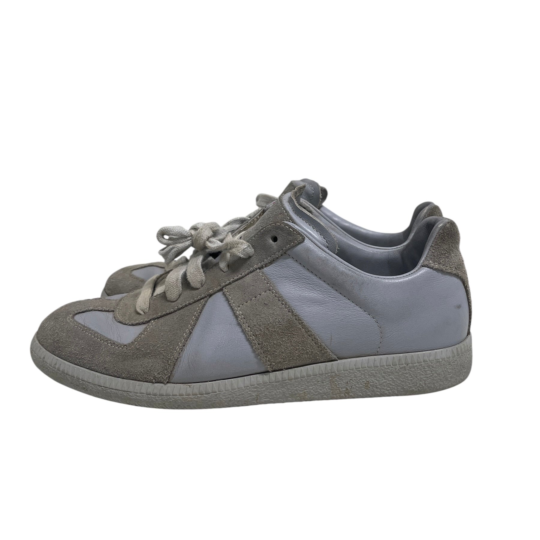 Maison Margiela/Low-Sneakers/EU 39/Leather/GRY/LIGHT GRAY GATS view 3