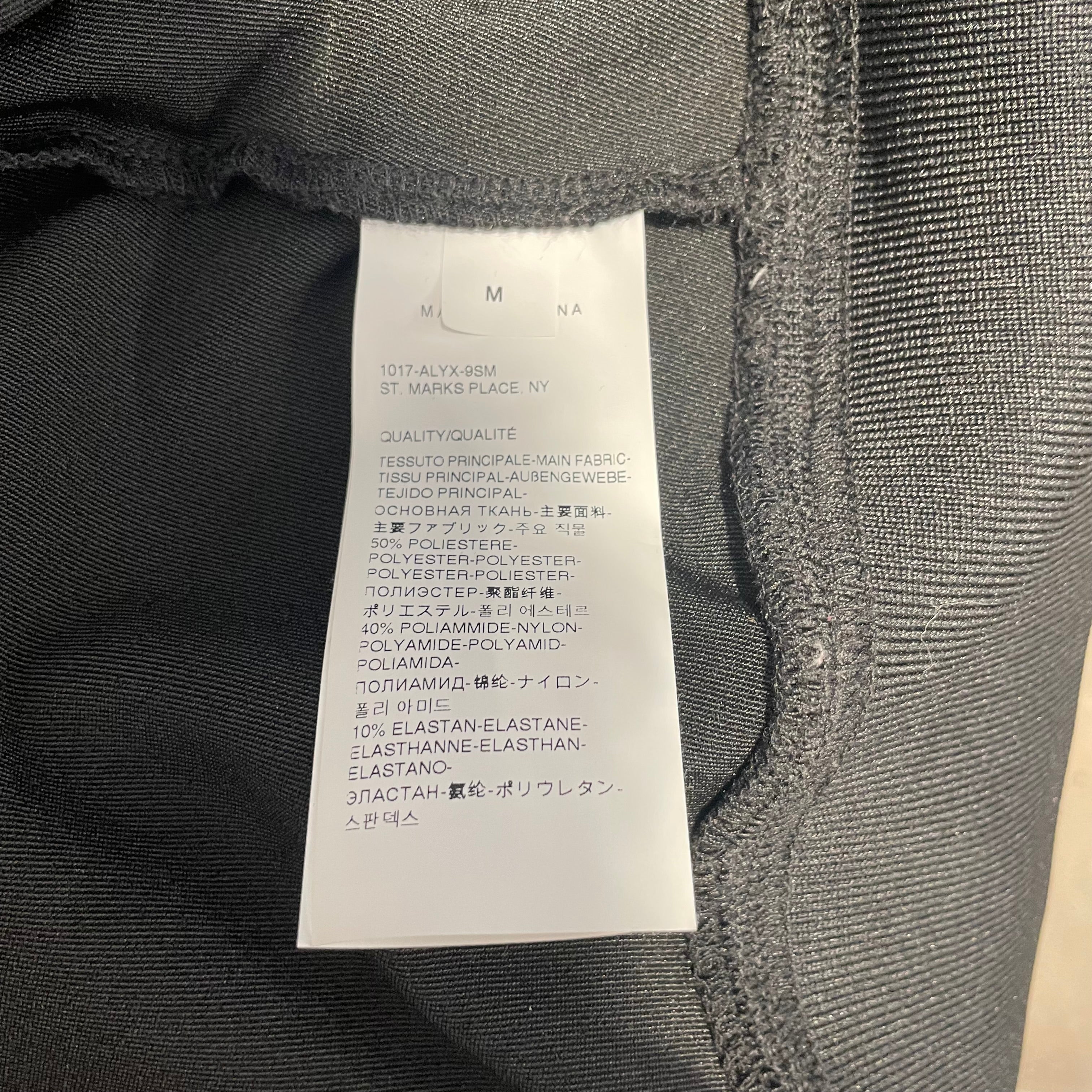 1017 ALYX 9SM(ALYX)/Jacket/M/Polyester/BLK/Tracktor -Buckle Detail view 4