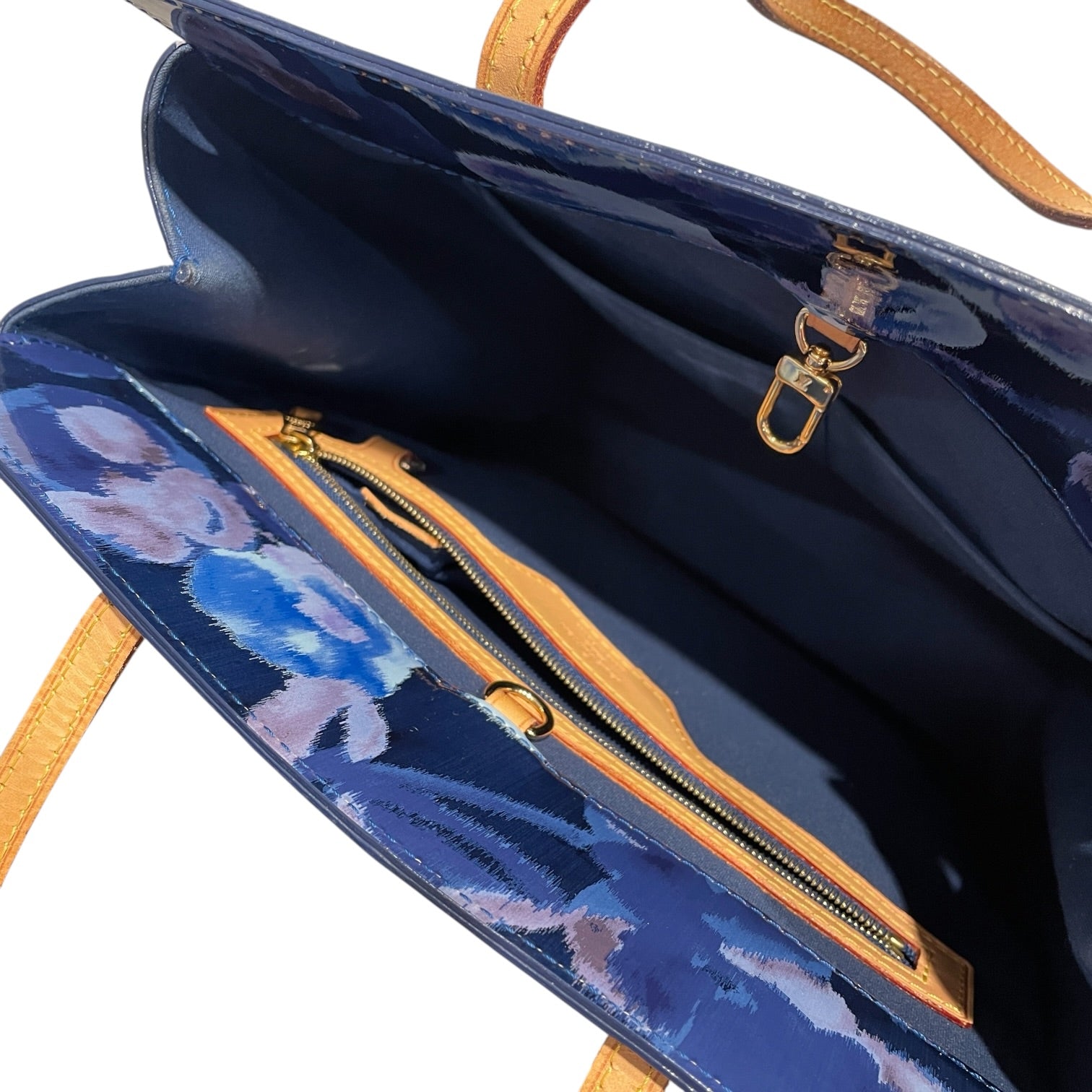 LOUIS VUITTON/Hand Bag/All Over Print/Leather/BLU/VERNIS IKAT CATALINA view 4