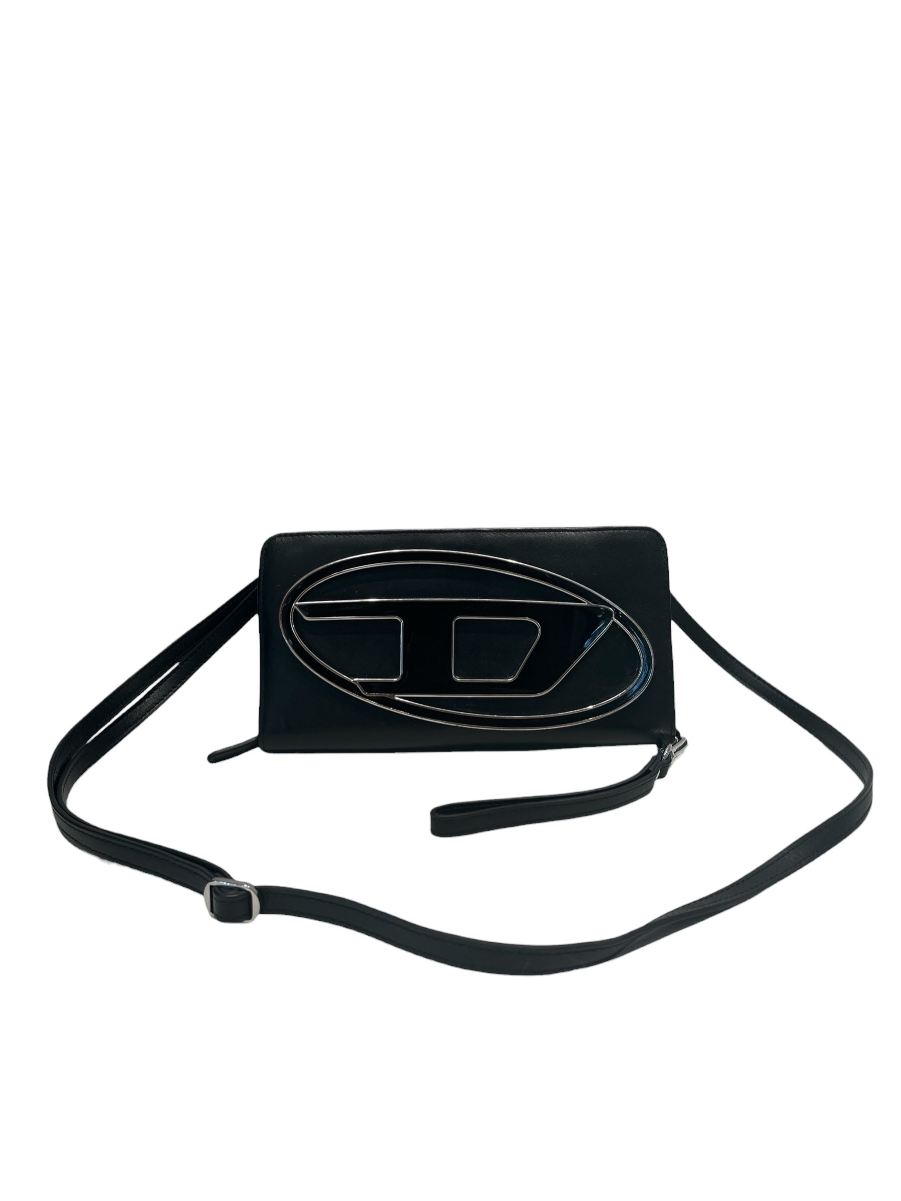 DIESEL/Cross Body Bag/Leather/BLK/BLCKDEMBLEM view 3