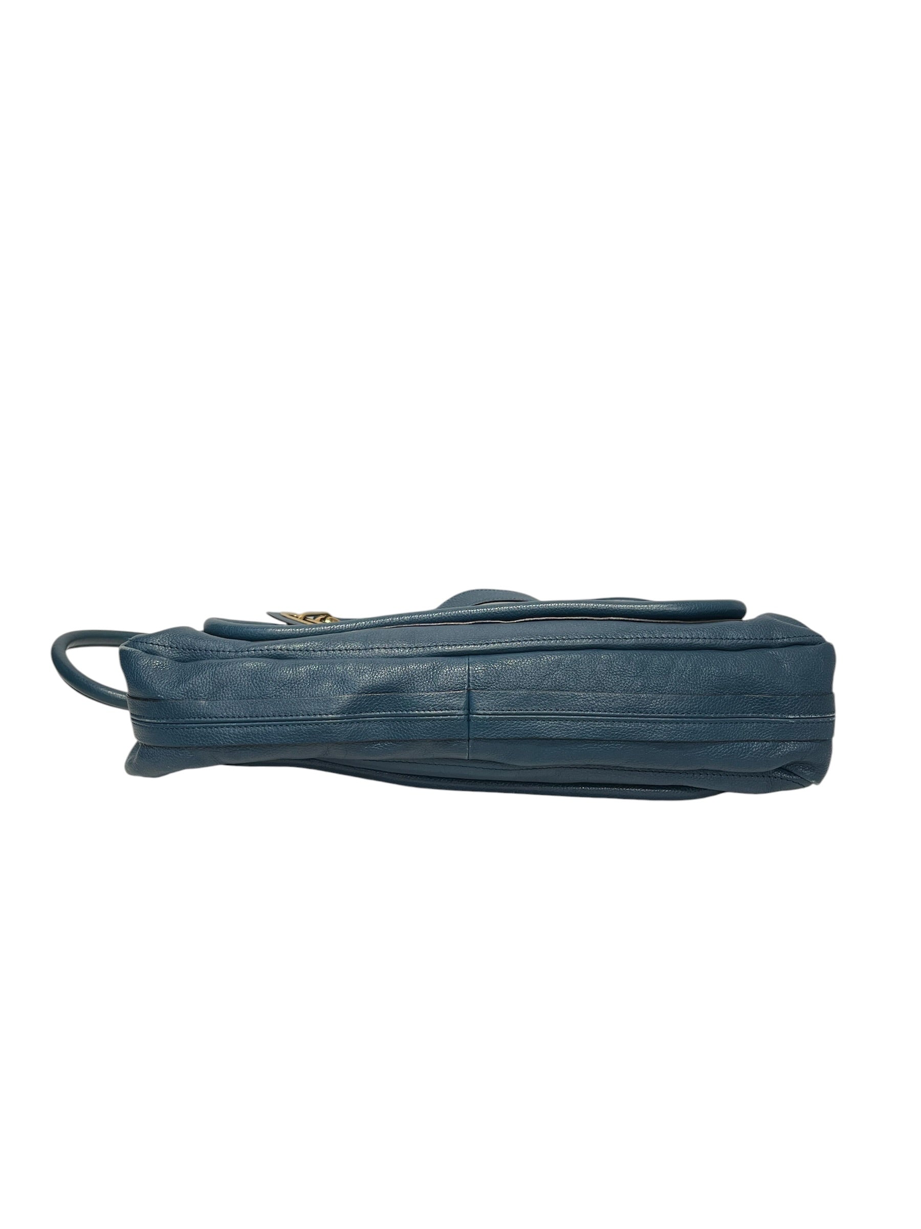 Chloe/Bag/Leather/BLU/Chloe blue paraty bag view 5