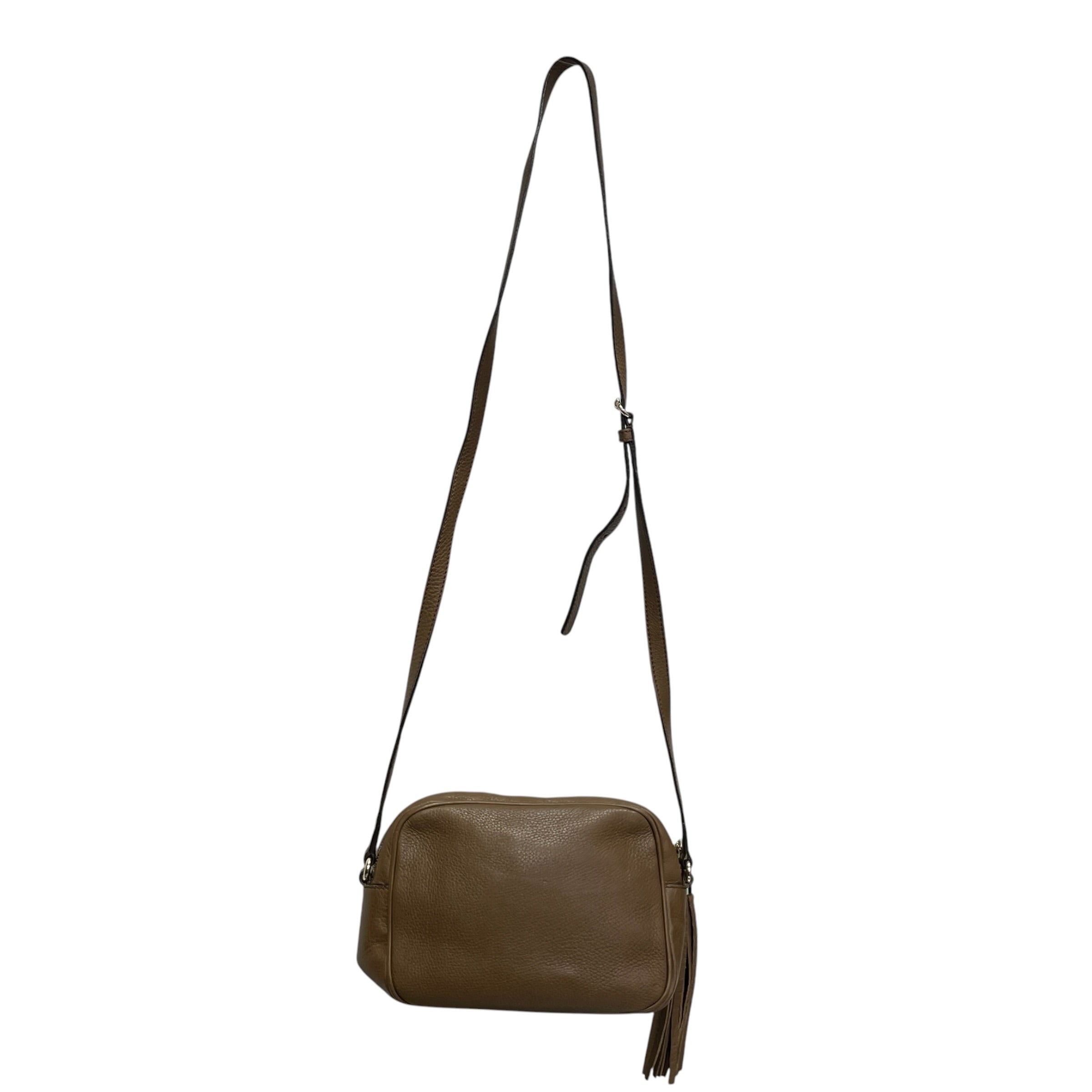 GUCCI/Cross Body Bag/Leather/BRW/soho disco camera bag cross view 2