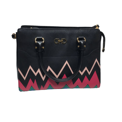 Salvatore Ferragamo/Hand Bag/Leather/BLK/