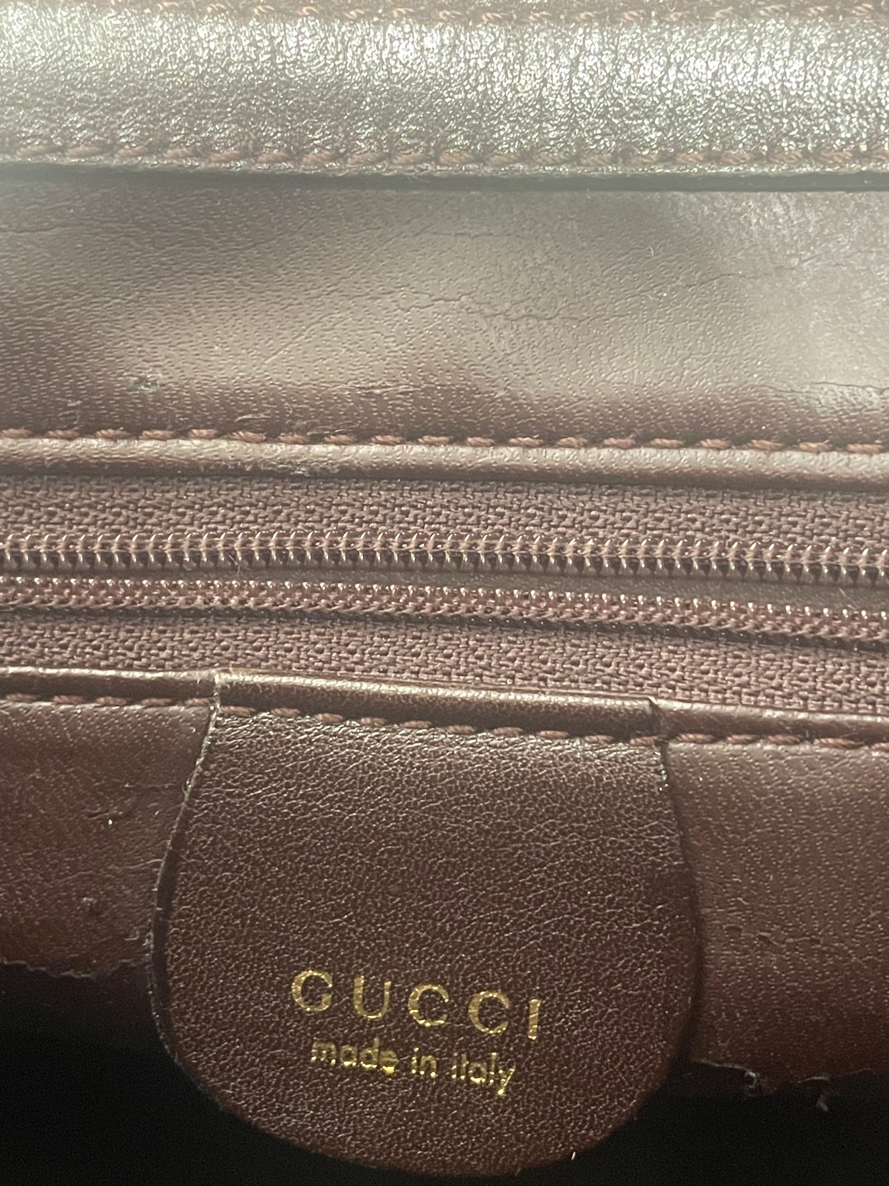 GUCCI/Tote Bag/Leather/BRW/Bamboo Handle Shopper Tote view 4