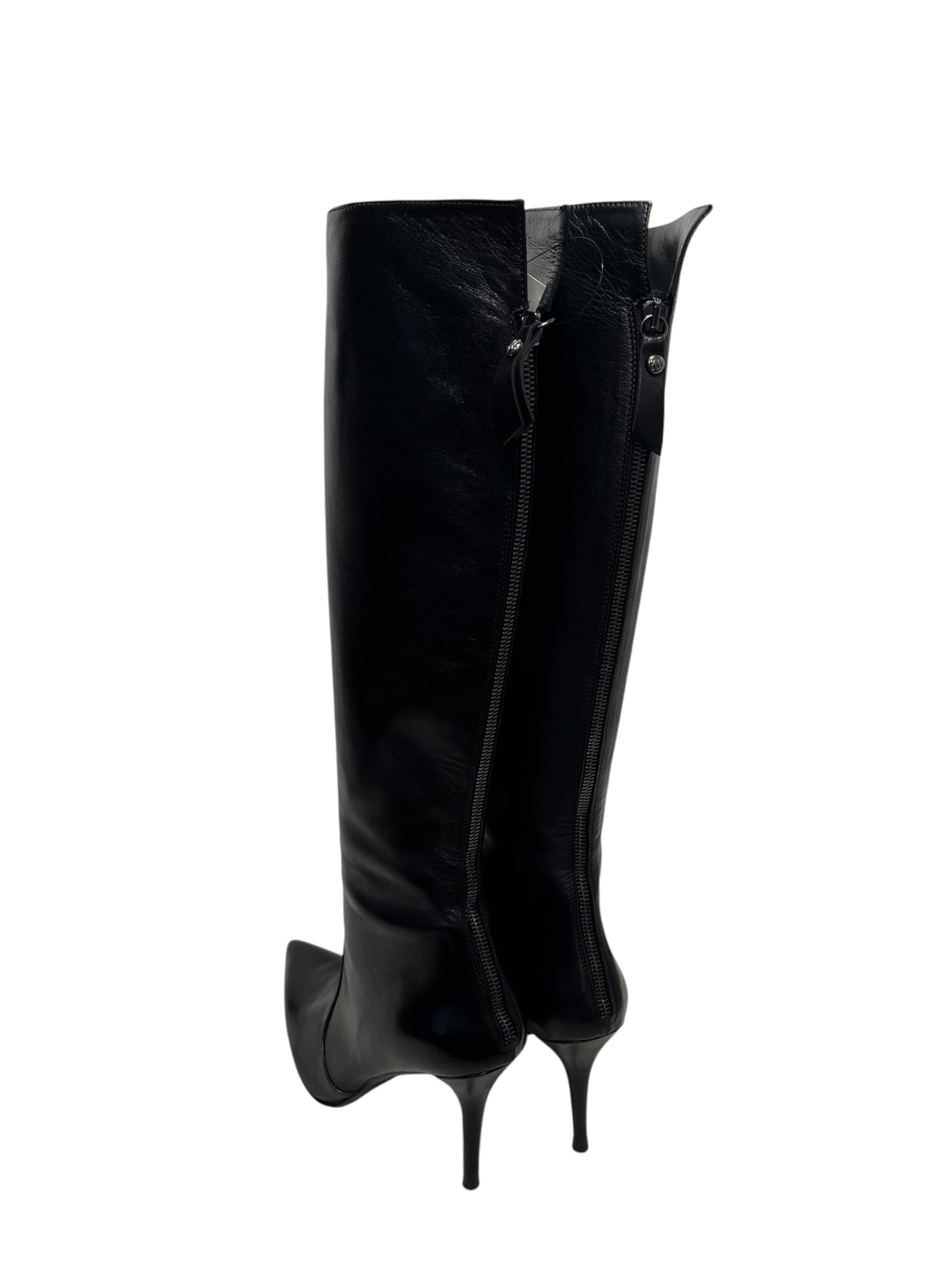 STUART WEITZMAN/Long Boots/US 9/Leather/BLK/Skinny heel boot view 2