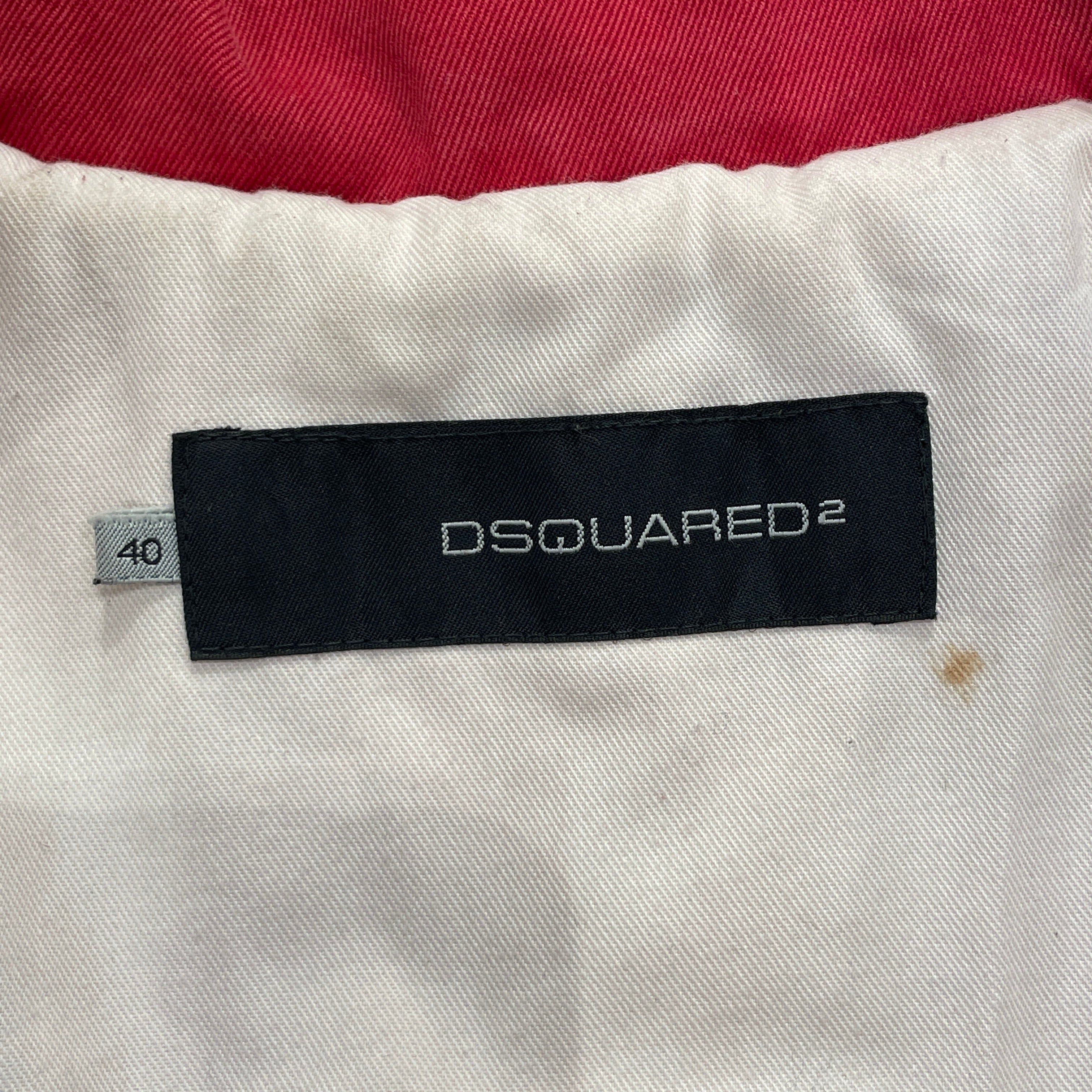 DSQUARED2/Tailored Jkt/40/Cotton/RED/BIKER/TAILORED JACKET view 3