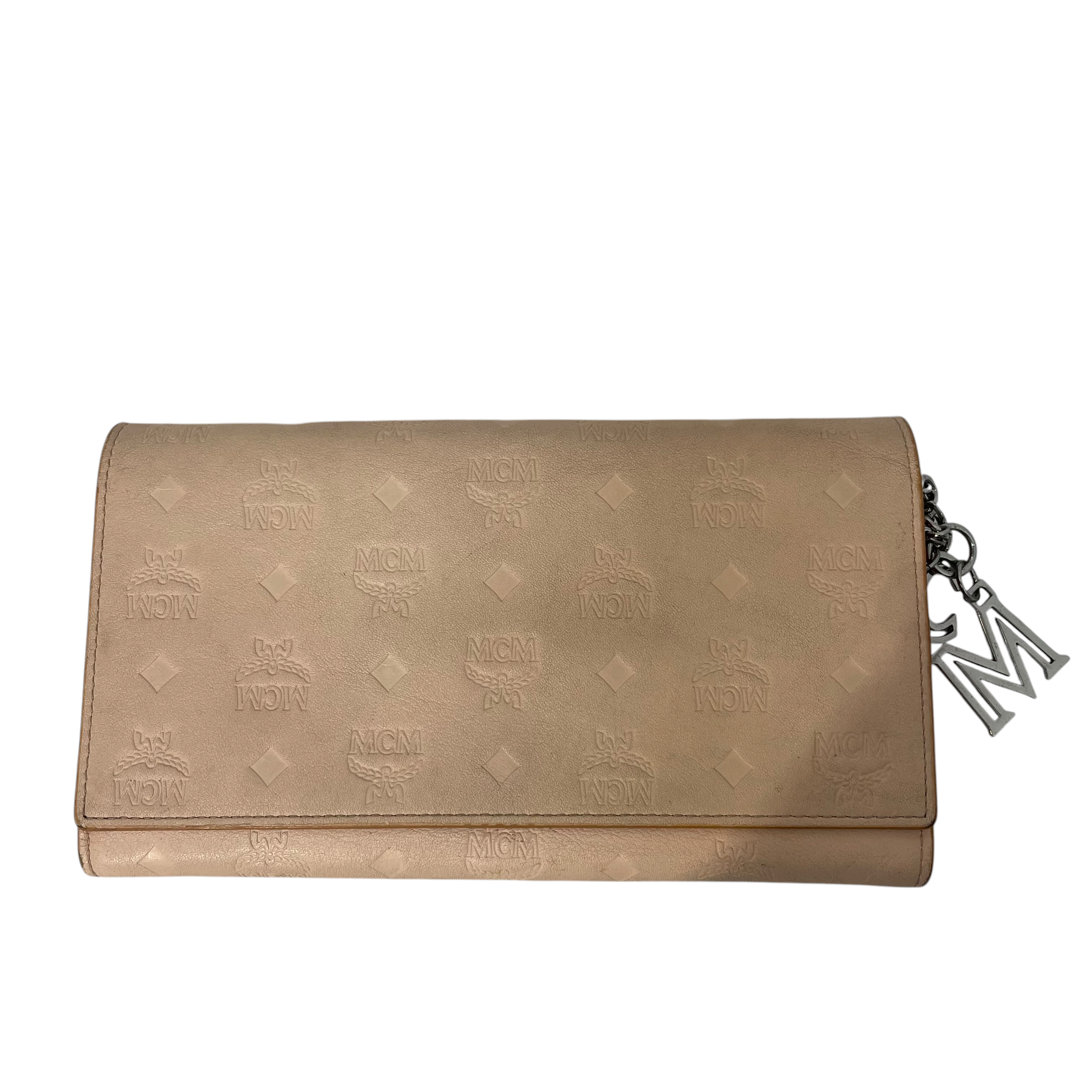 MCM/Cross Body Bag/Monogram/Leather/CRM/Klara Chain Wallet view 1