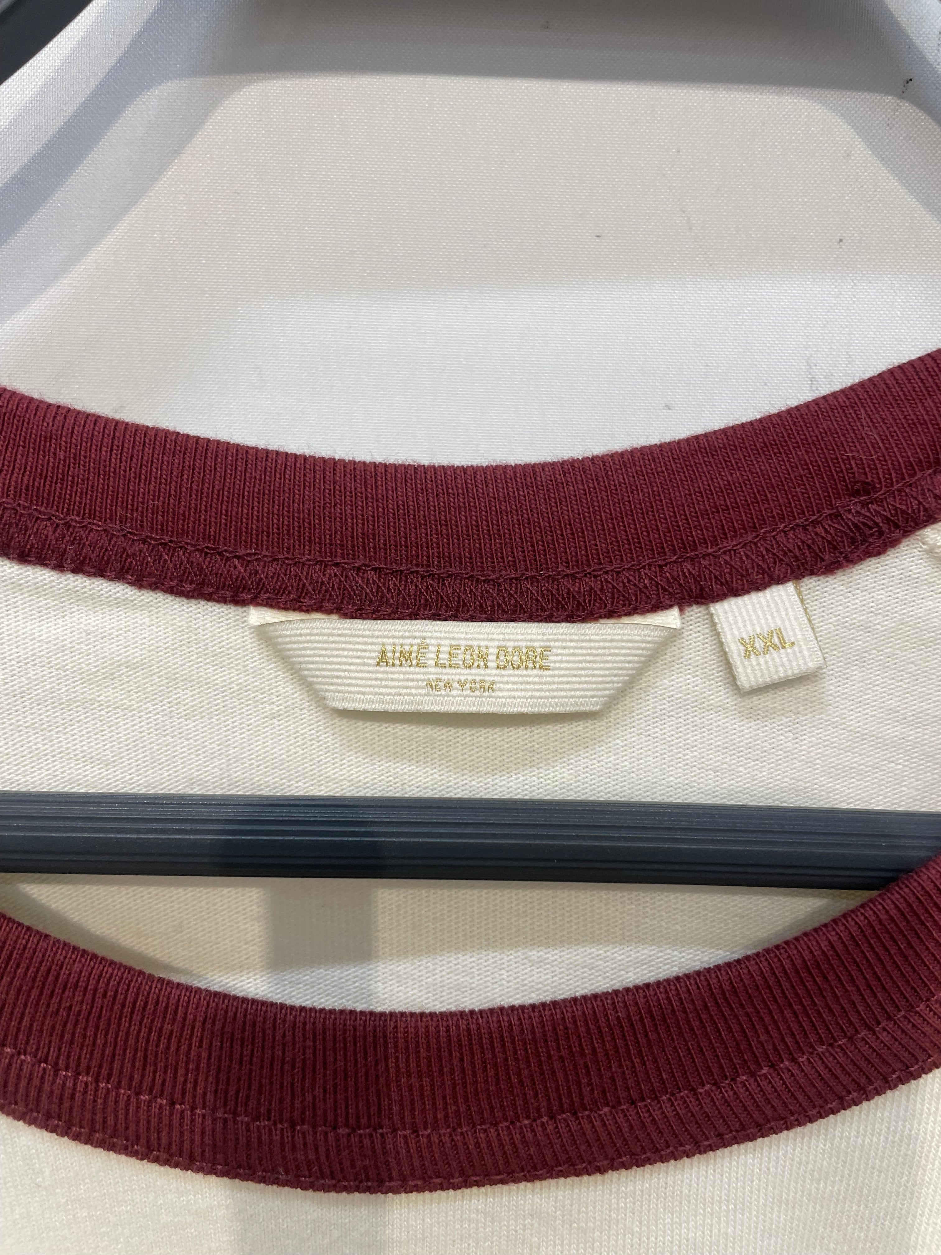 AIME LEON DORE/T-Shirt/XXL/Cotton/WHT/Graphic/rowing ringer tee view 3