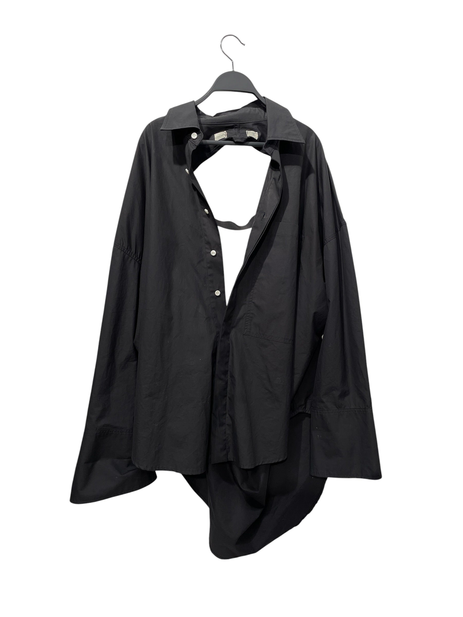 nvl garde/LS Shirt/S/Cotton/BLK/Dress/Shirt view 1