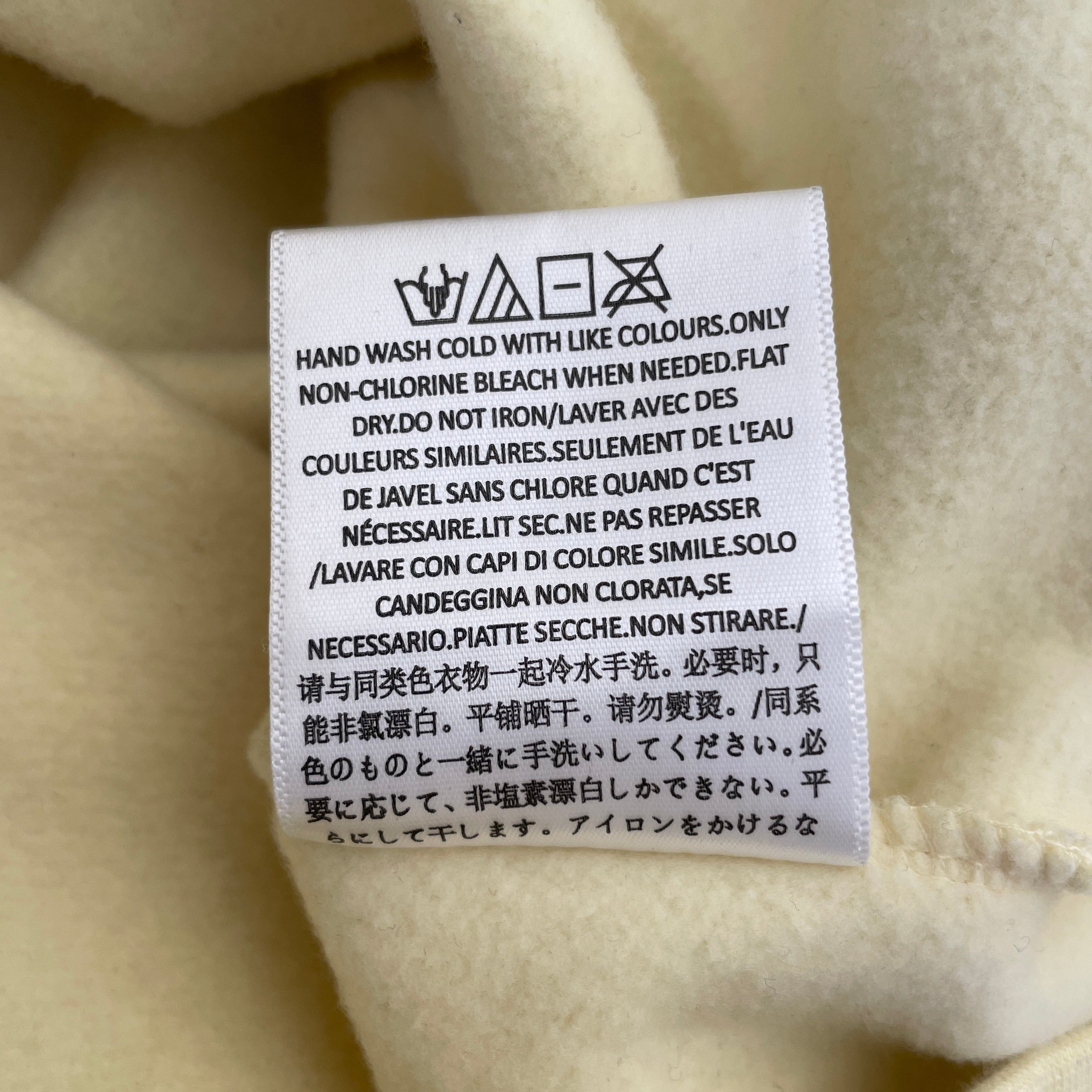 FOG ESSENTIALS/Hoodie/L/Cotton/YEL/BUTTA view 3