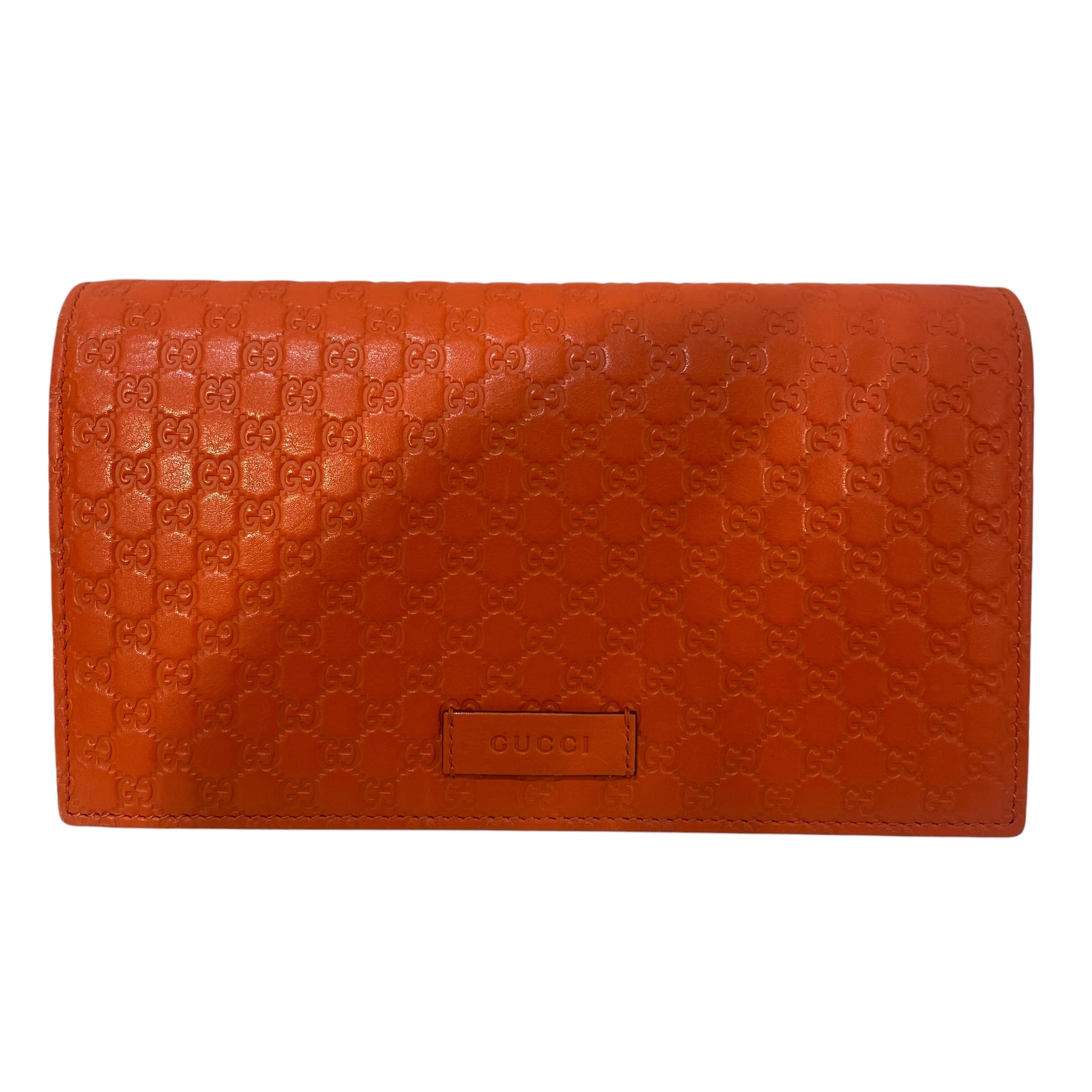 GUCCI/Cross Body Bag/Monogram/Leather/ORN/microguccissima crossbody view 1