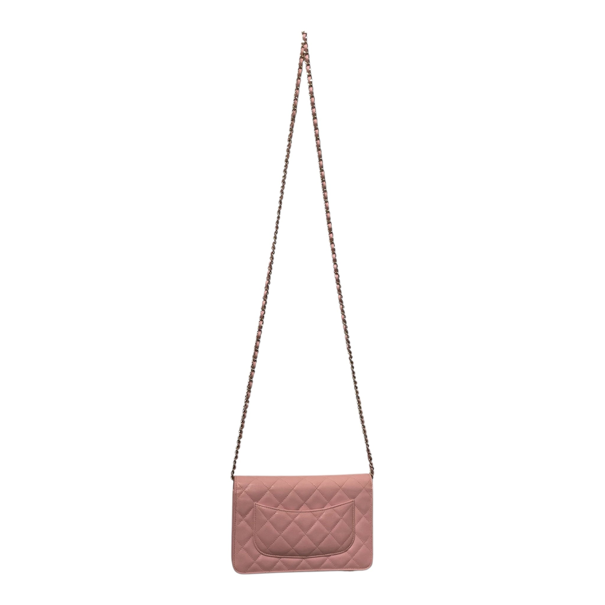 CHANEL/Cross Body Bag/PNK/wallet on chain pink caviar view 2