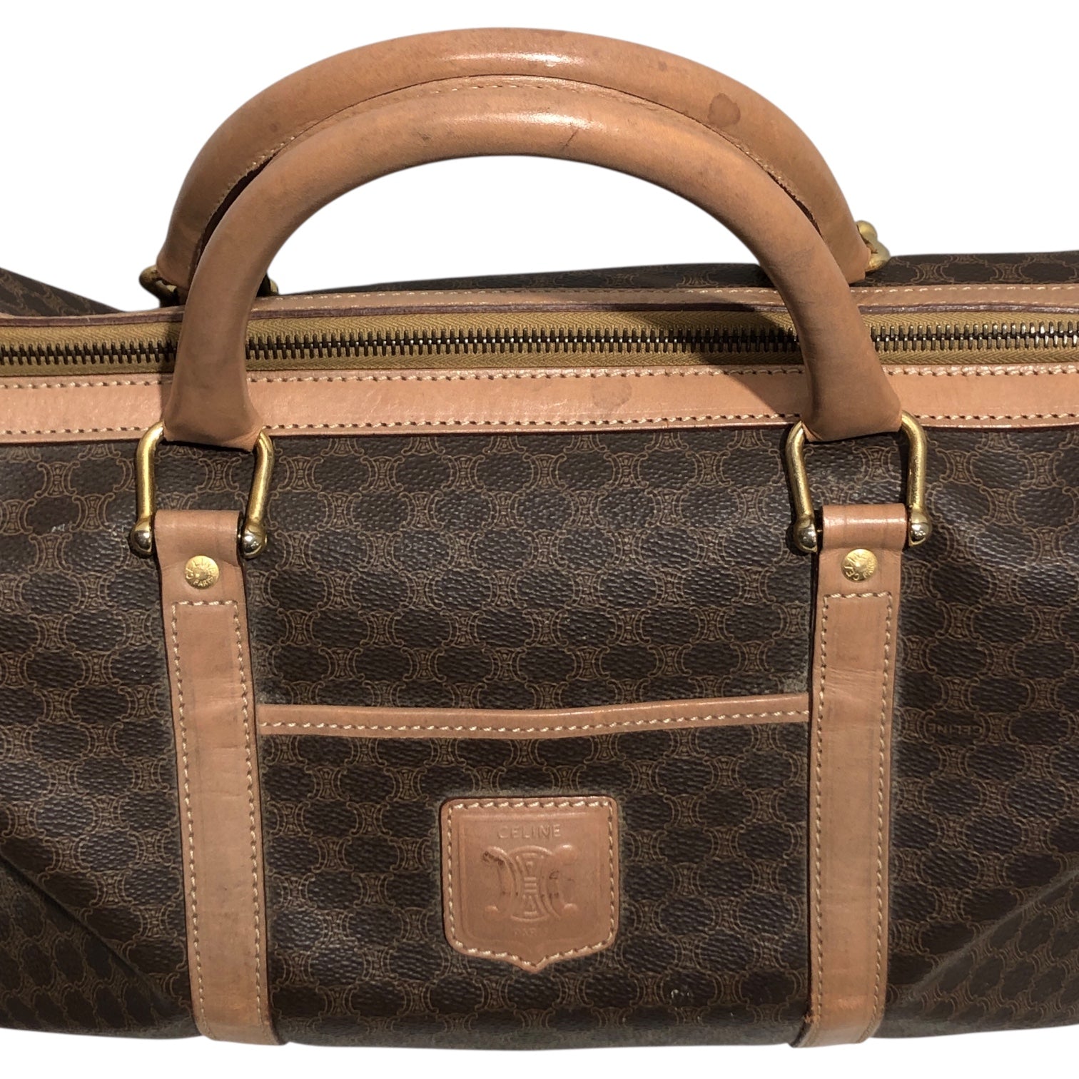 CELINE/Hand Bag/Monogram/BRW/SLIGHLY BIGGER LIGHT BROWN M13 view 3