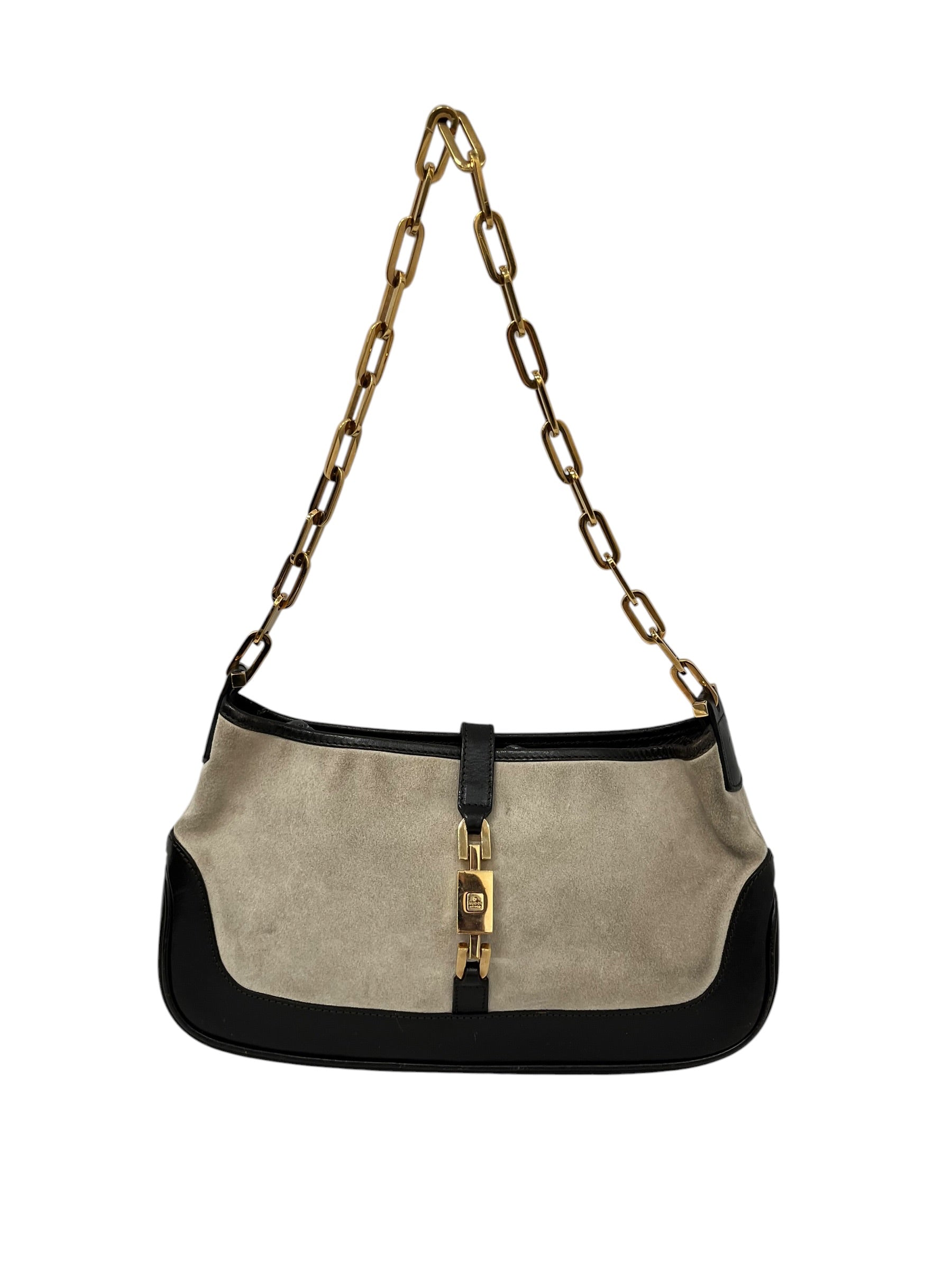 GUCCI/Hand Bag/Border/Leather/CRM/JACKIE 1961 BEIGE CHAIN STRAP view 1