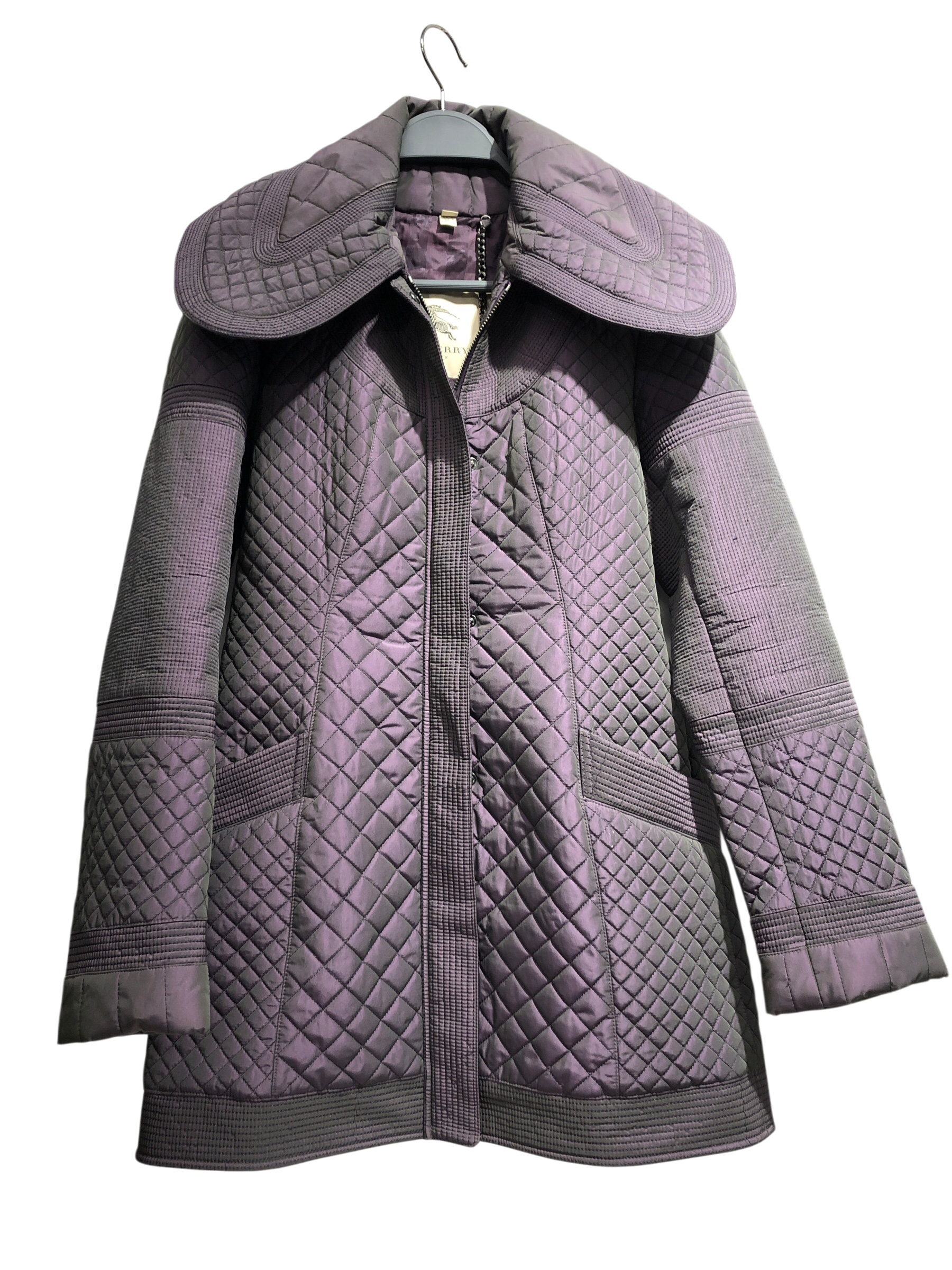 BURBERRY LONDON/Coat/4/Nylon/PPL/iridescent puffer view 1