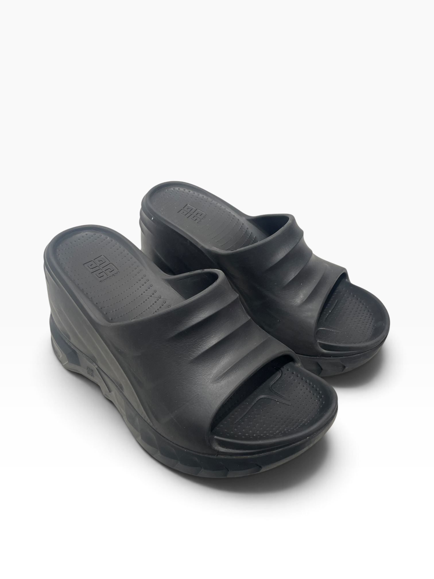 GIVENCHY/Sandals/EU 39/Cotton/BLK/marshmallow view 1
