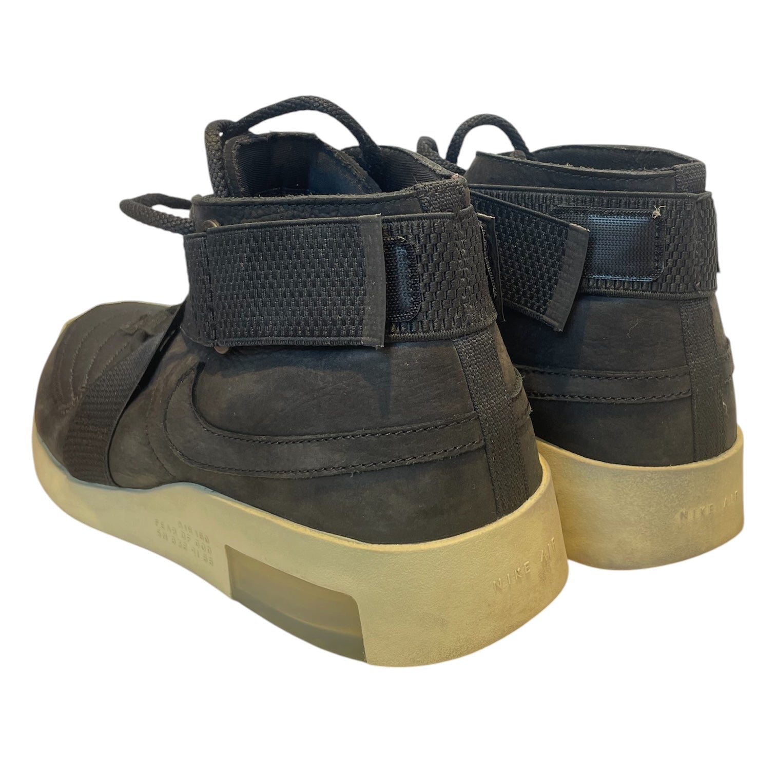 NIKE/FEAR OF GOD/Hi-Sneakers/US 10.5/Cotton/BLK/SN 8329166 on heel view 2