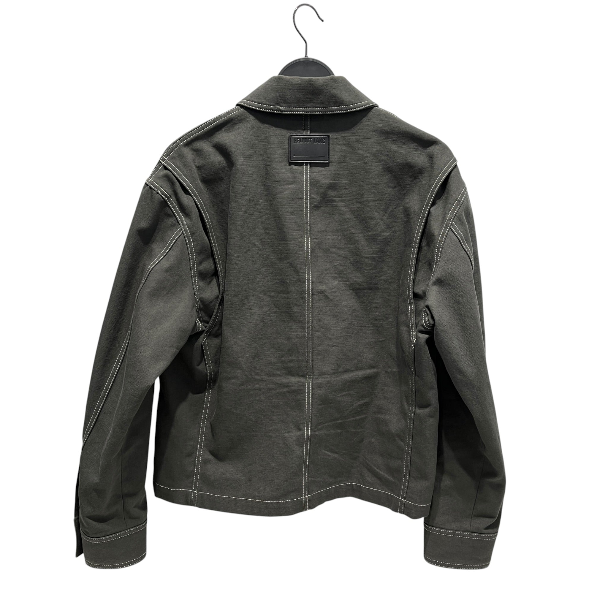 Helmut Lang/Blouson/S/Cotton/GRY/WHT STITCHING/COLLAR/ZIPPER view 2