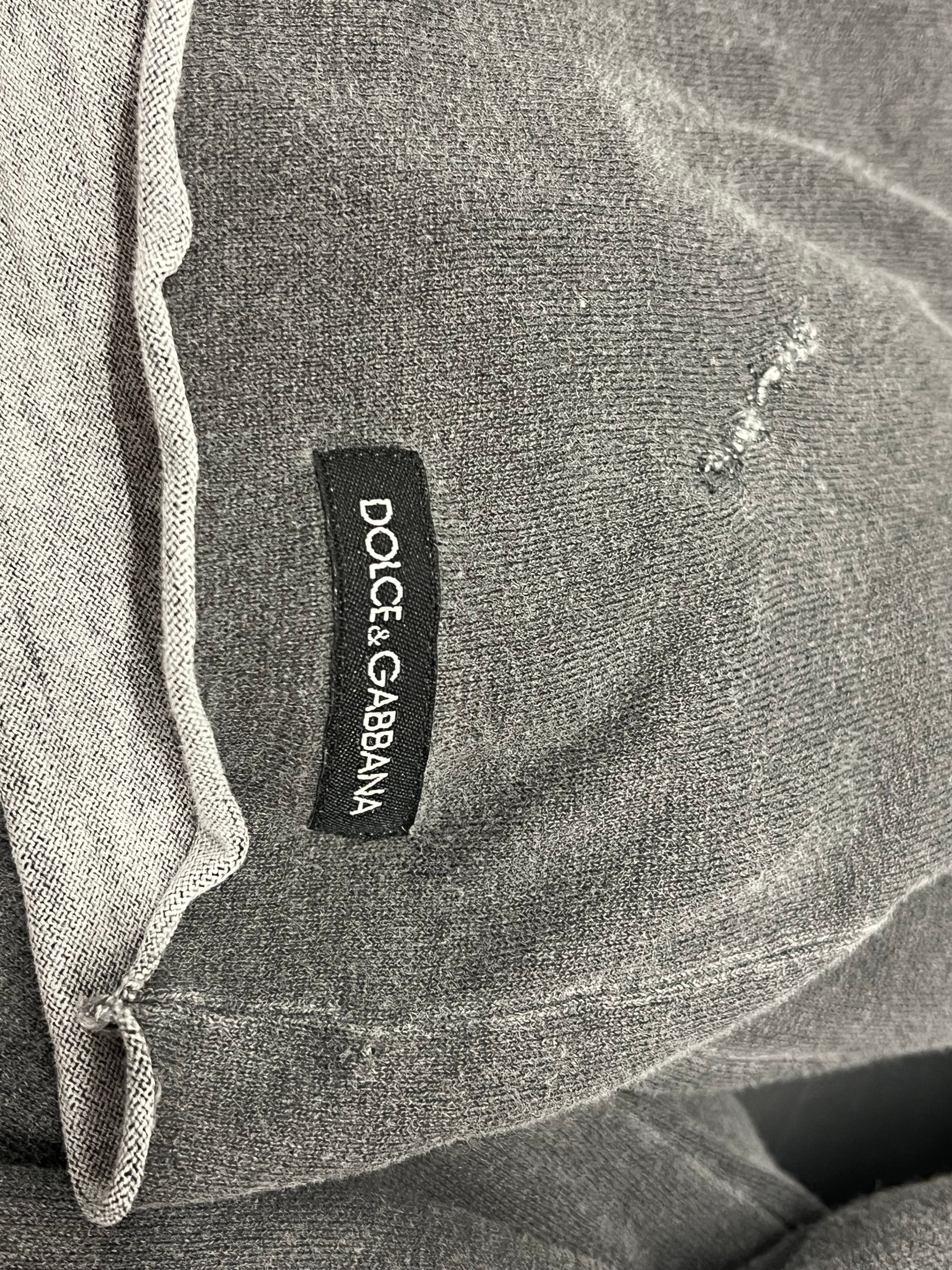 DOLCE&GABBANA/Hoodie/Cotton/GRY/DOUBLE LAYER view 5