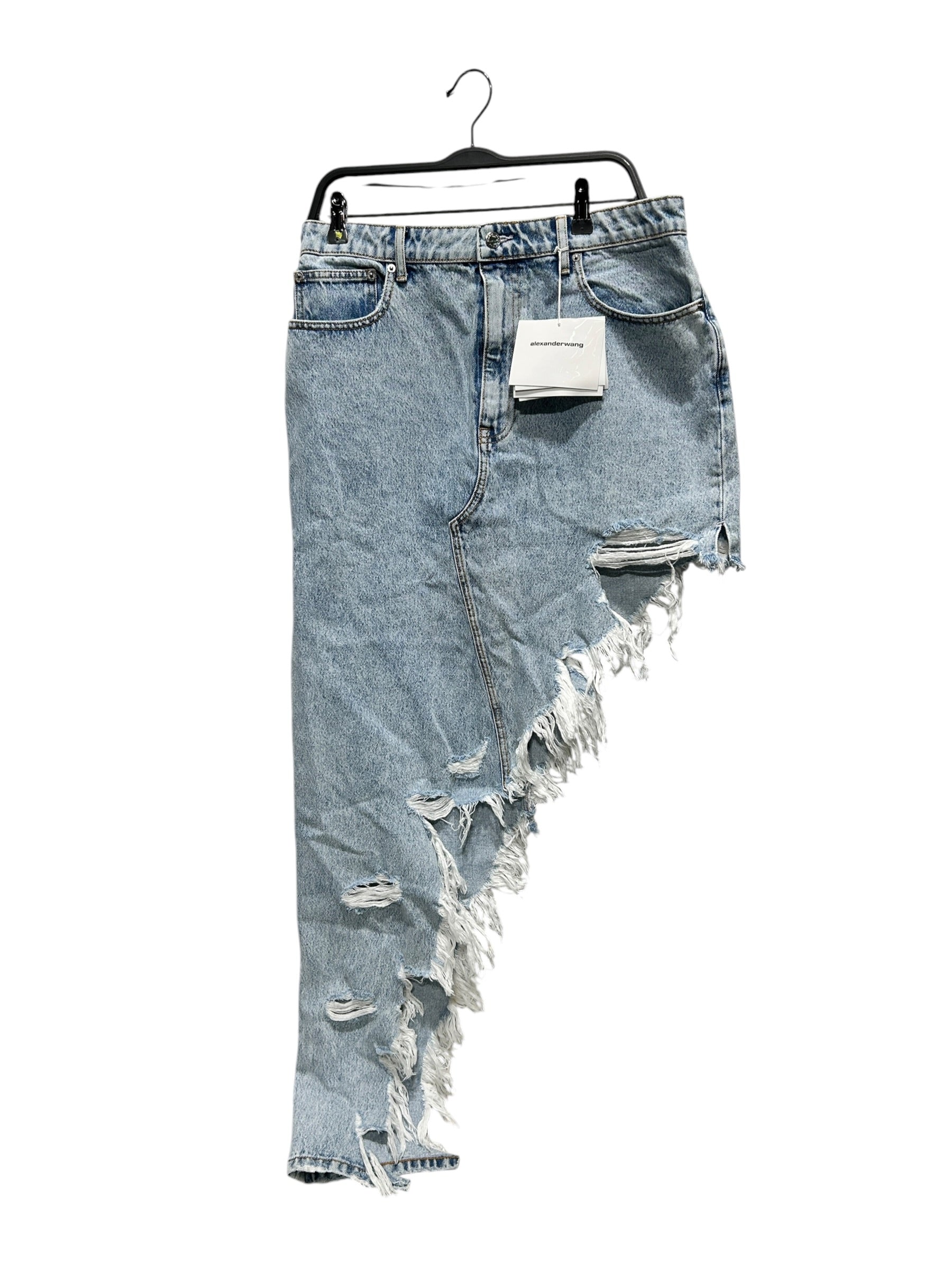 Alexander Wang/Long Skirt/32/Denim/BLU/ASYMMETRICAL view 1
