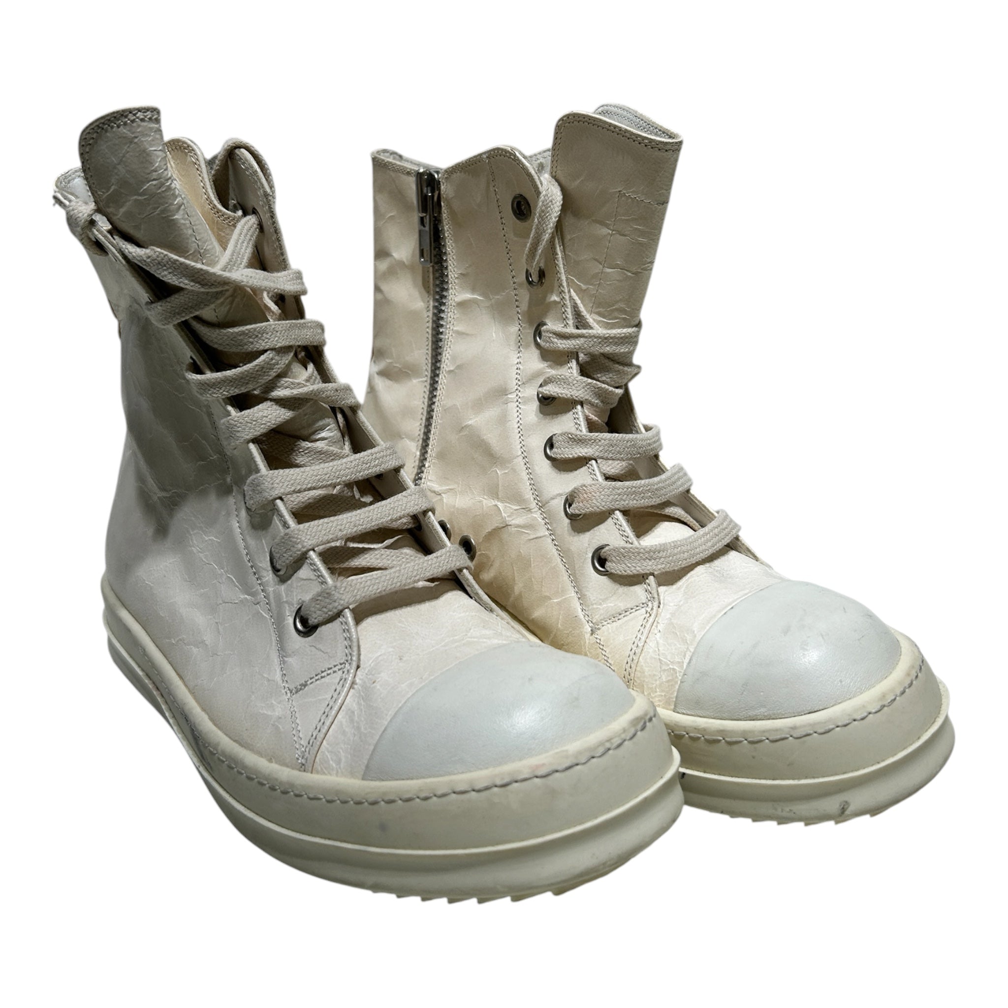 Rick Owens/Hi-Sneakers/EU 38/WHT/MAINLINE DEERSKIN RAMONES view 1