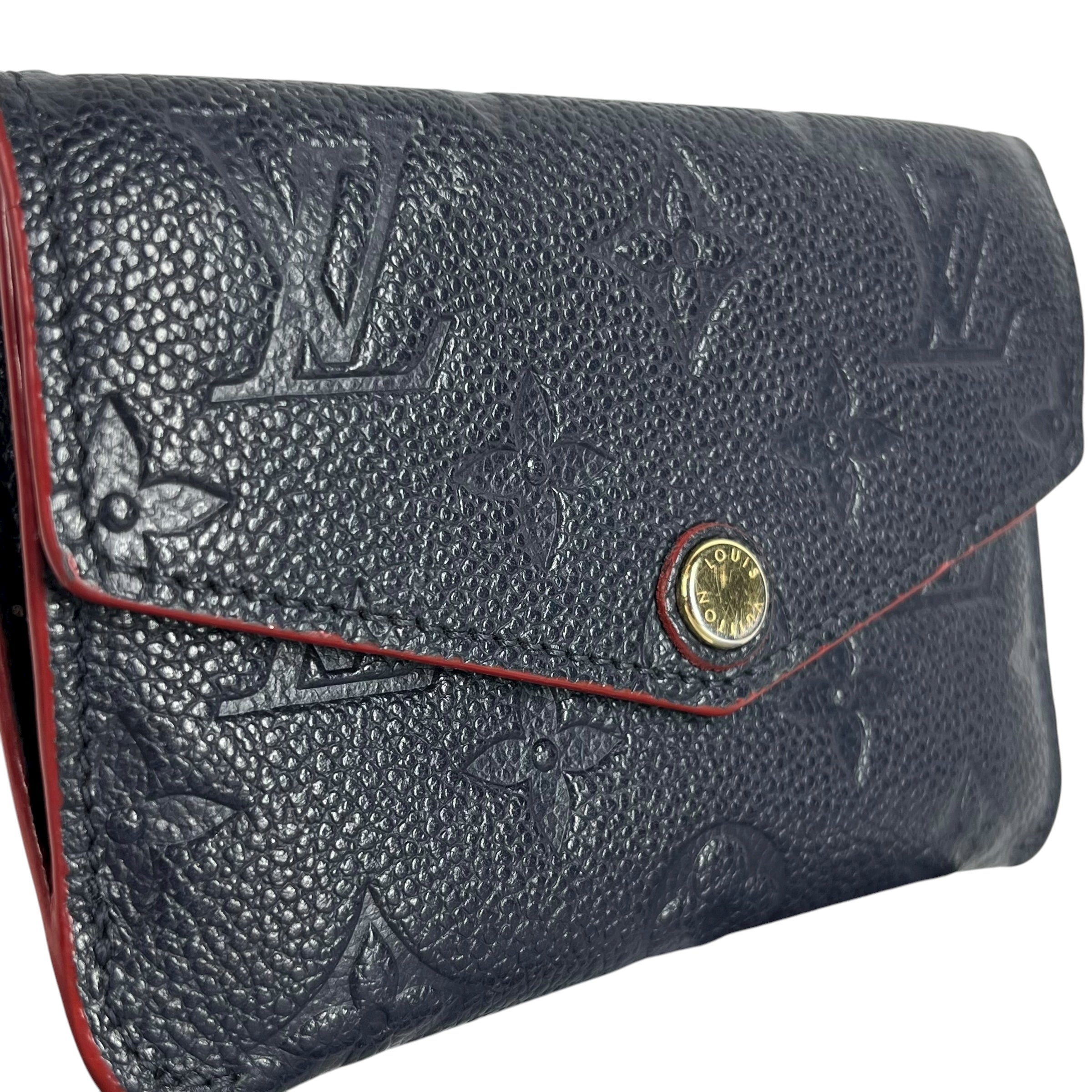 LOUIS VUITTON/Wallet/Monogram/Leather/NVY/Victorine Empreinte Wallet view 6