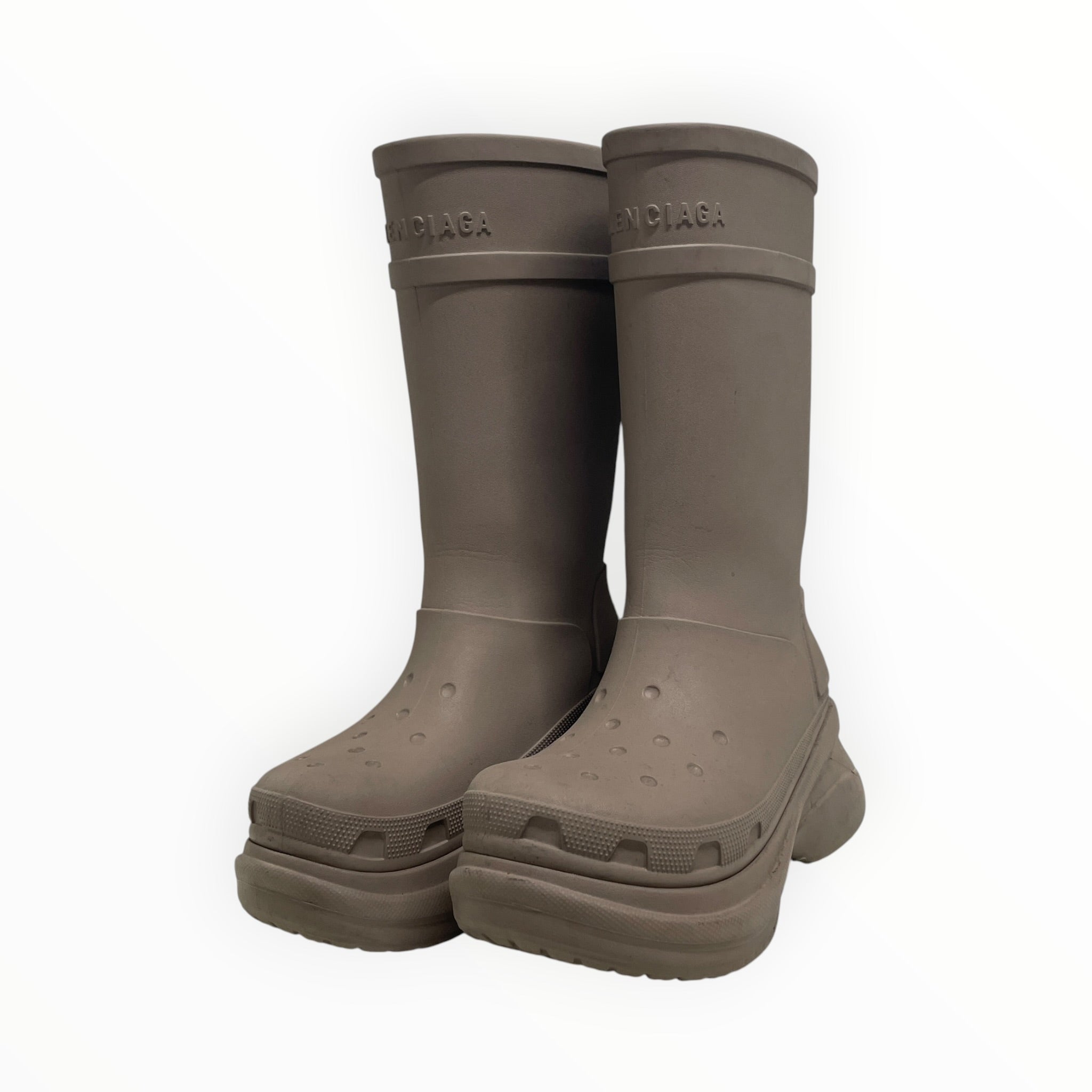 BALENCIAGA/Boots/US 11/GRY/CROC BOOTS view 1