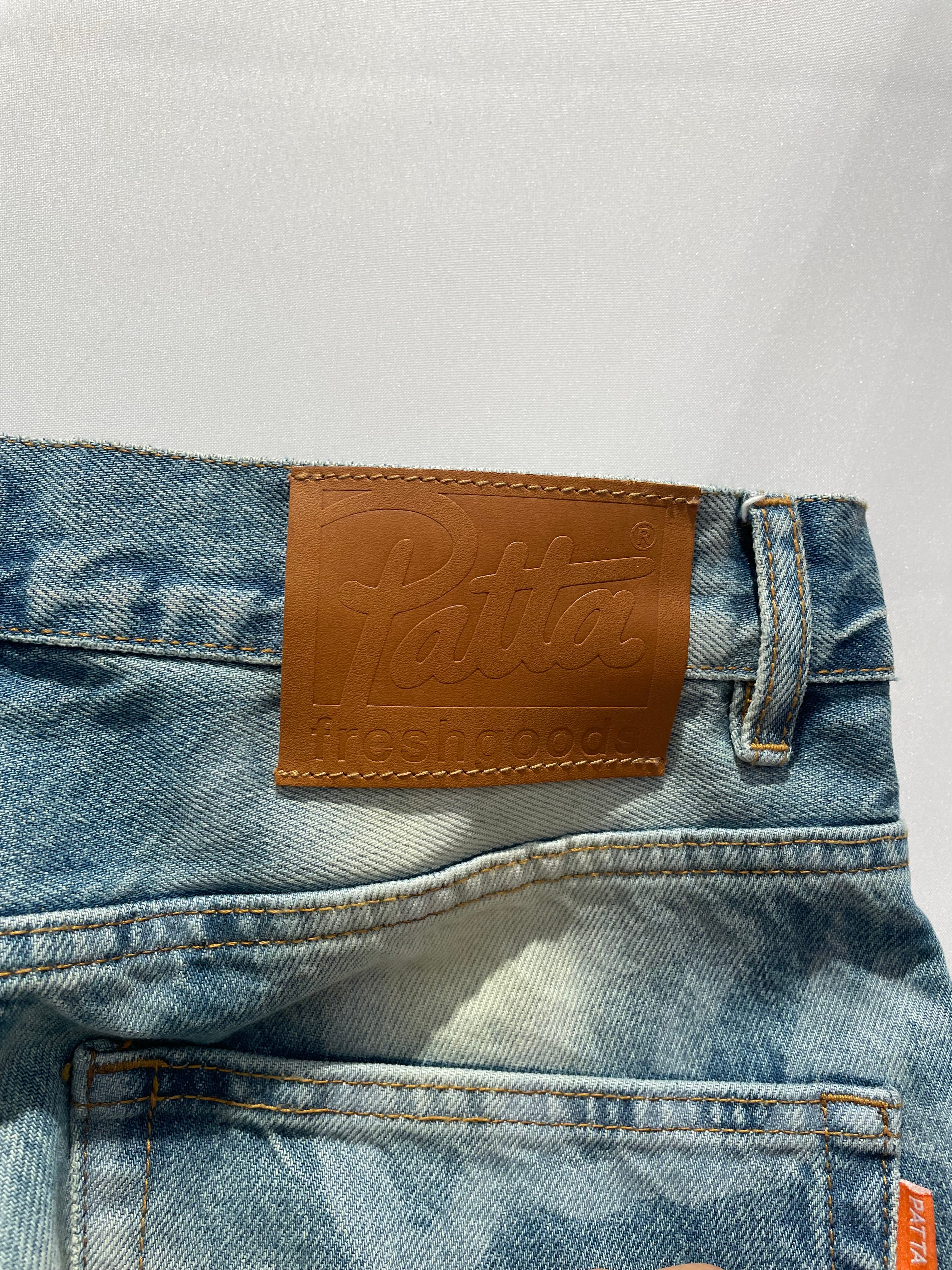 Patta/Straight Pants/30/Denim/IDG/All Over Print/ view 4