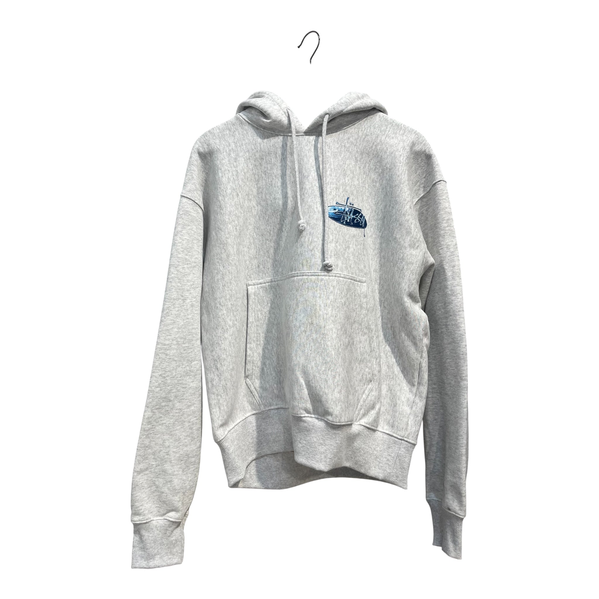 STUSSY/Hoodie/L/Cotton/GRY/WAVE LOGO HOODIE view 1