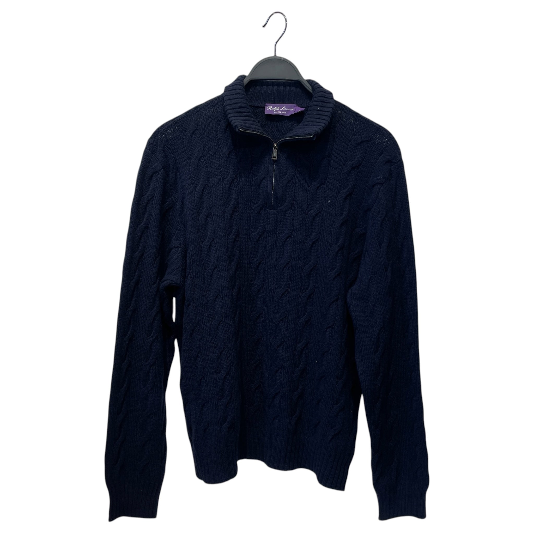 RALPH LAUREN PURPLE LABEL/Blouson/XL/Cashmere/NVY/Quarter Zip view 1