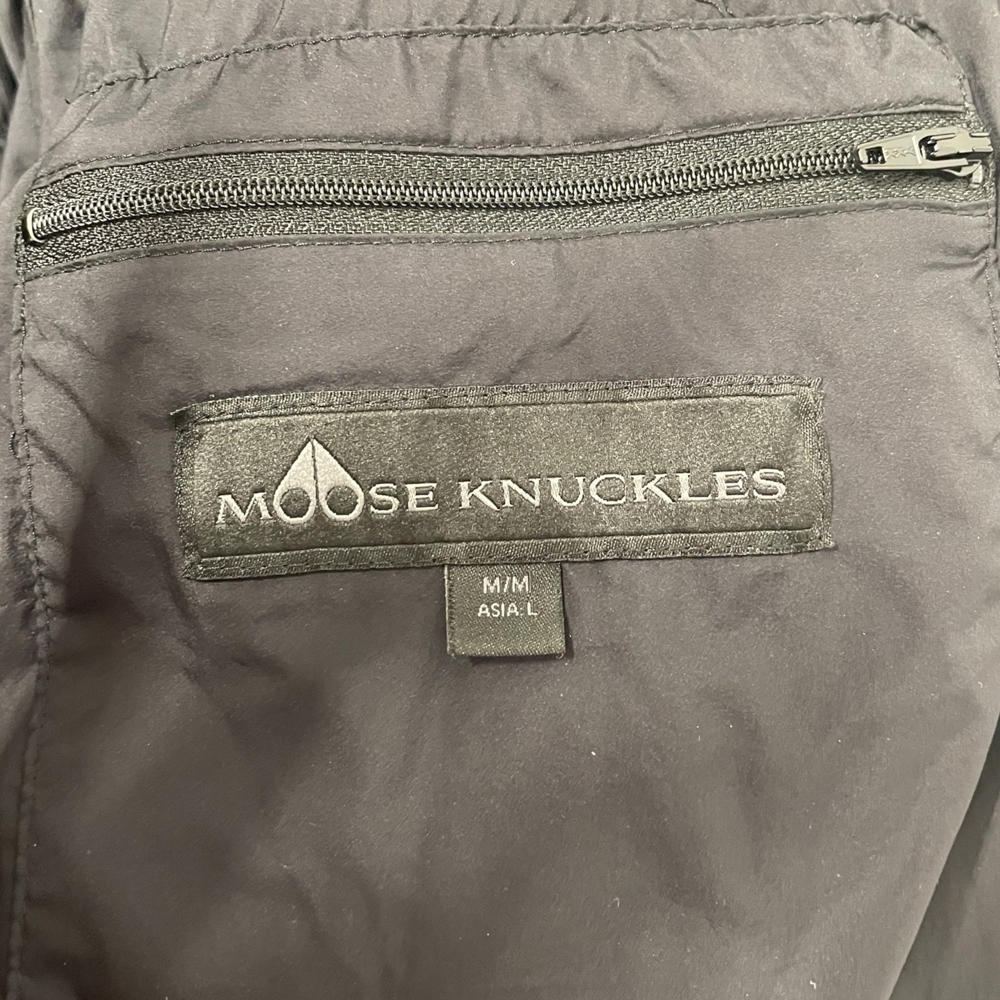 MOOSE KNUCKLES/Coat/M/Nylon/BLK/ view 4