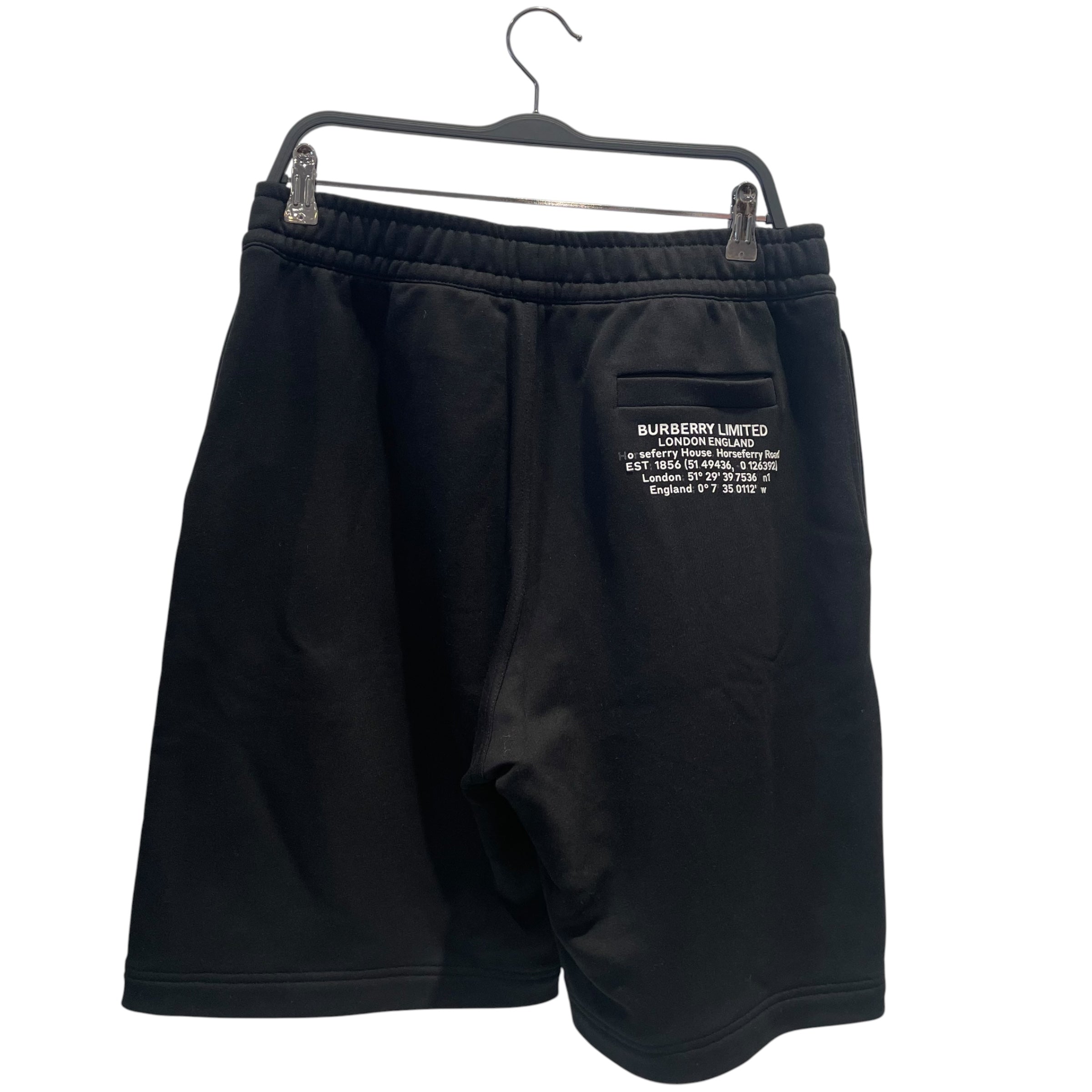 BURBERRY/Shorts/M/Cotton/BLK/london england graphic view 2