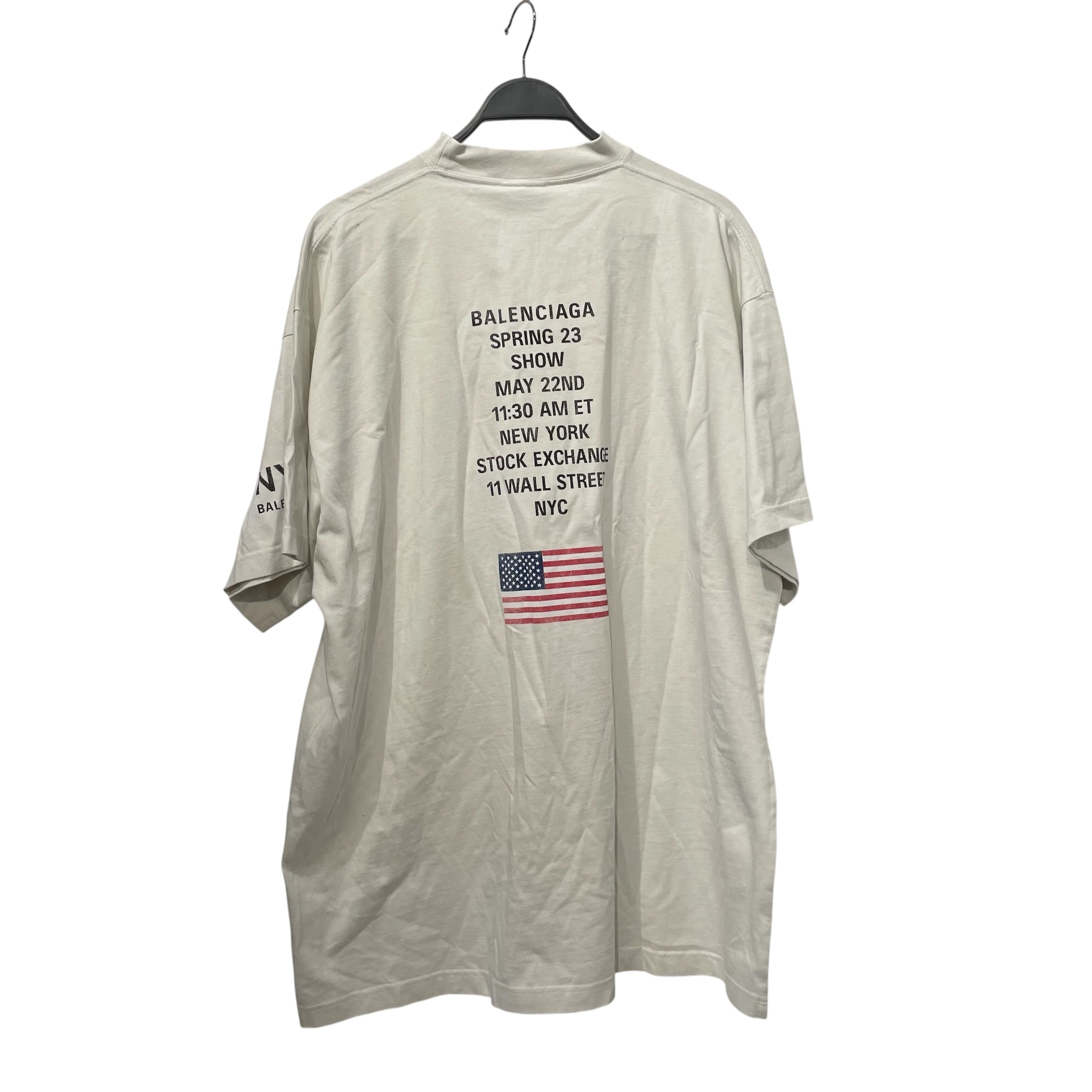 BALENCIAGA/T-Shirt/3/Cotton/CRM/2022 NYSE view 2