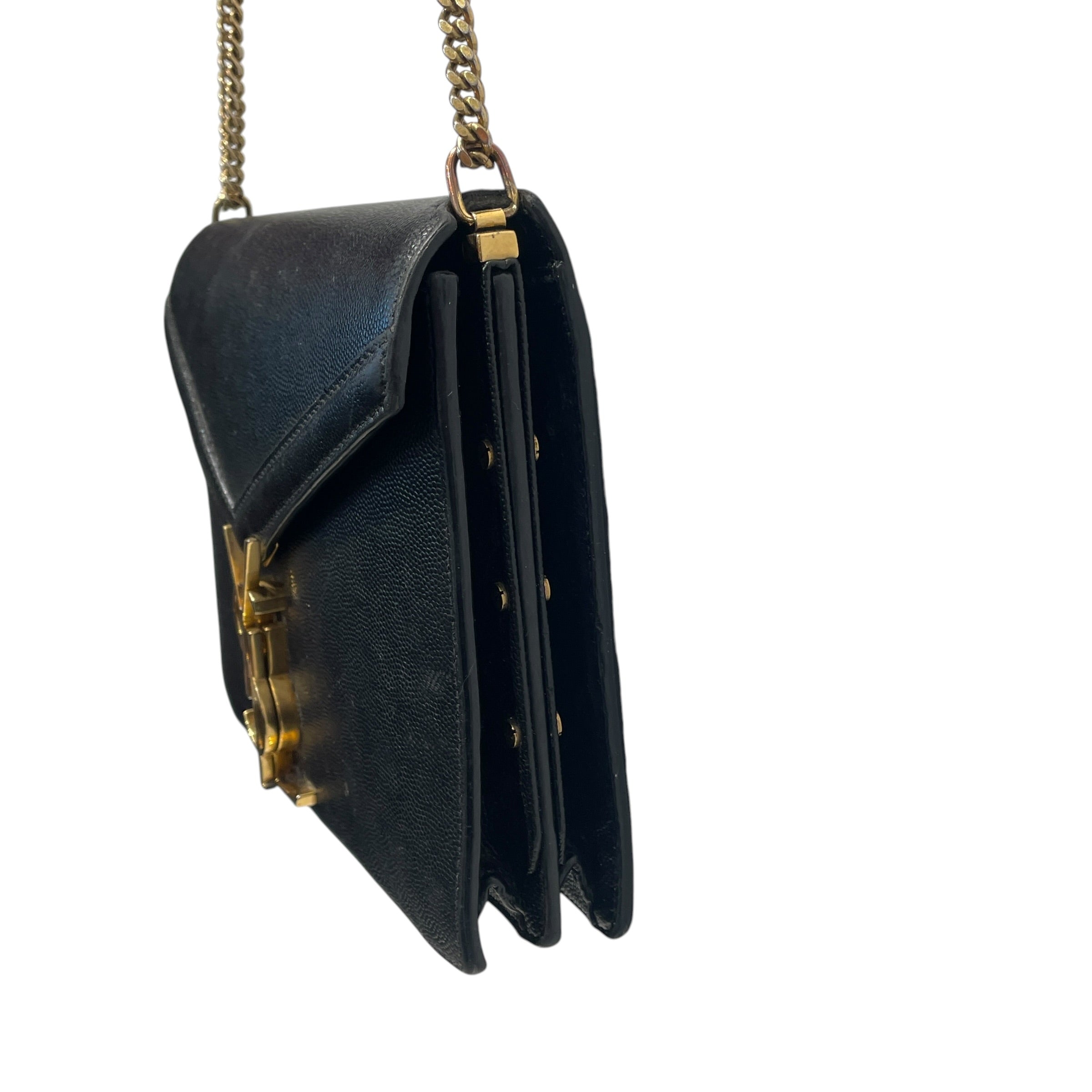 YVES SAINT LAURENT/Bag/Leather/BLK/ Signature Chainstrap view 6