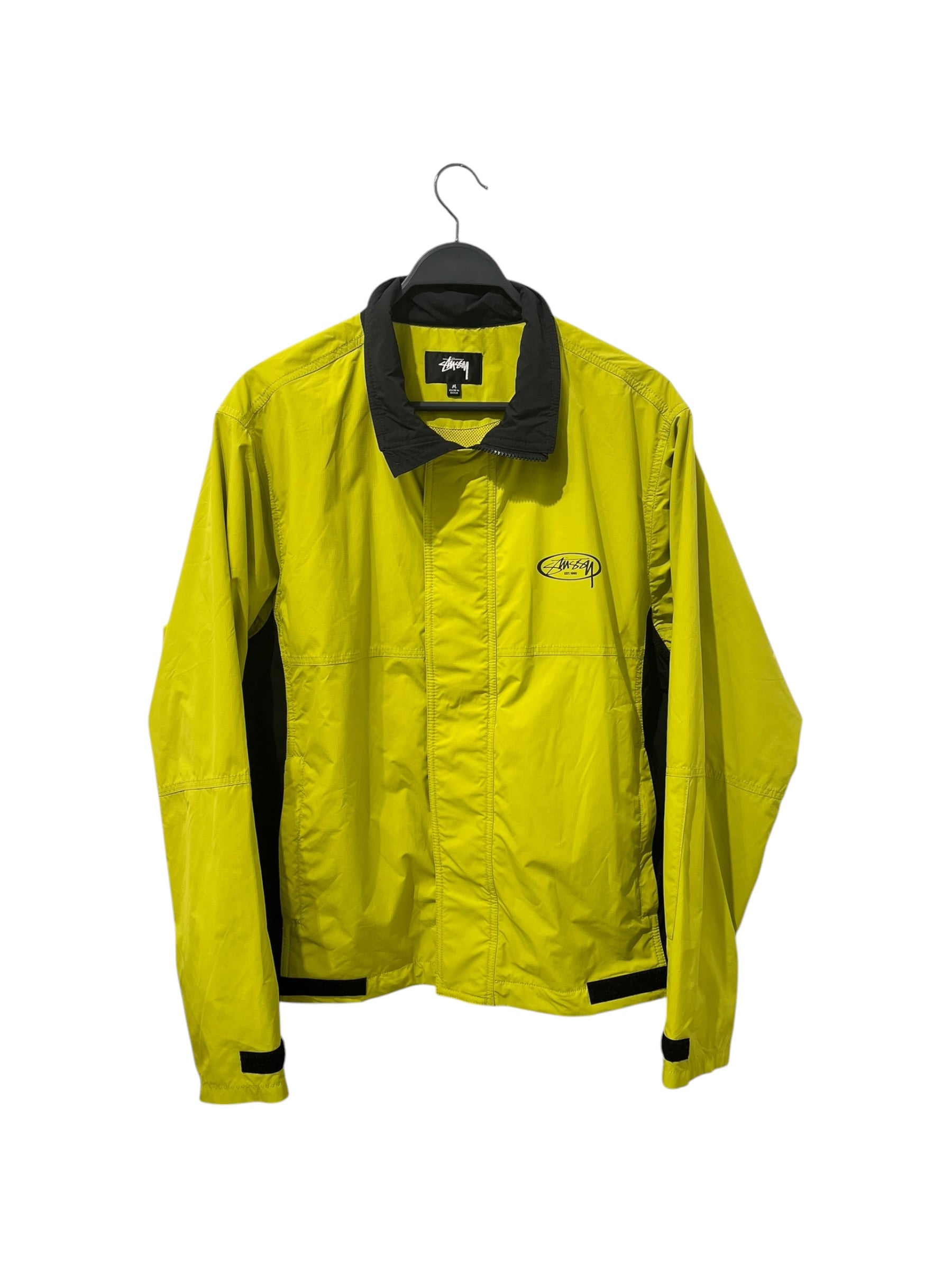 STUSSY/Windbreaker/M/Polyester/GRN/STUSSY MX JKT LIME WINDBREAKER view 1