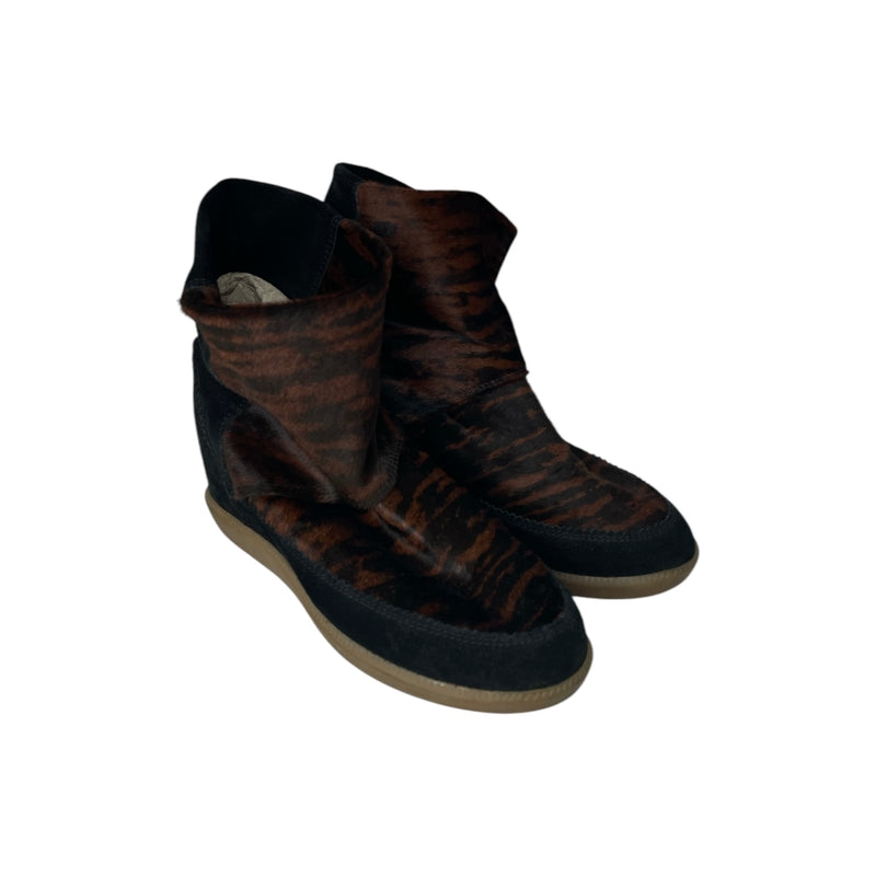 ISABEL MARANT/Booties/EU 36/Animal Pattern/BRW/SLOUCH SNEAKER BOOT