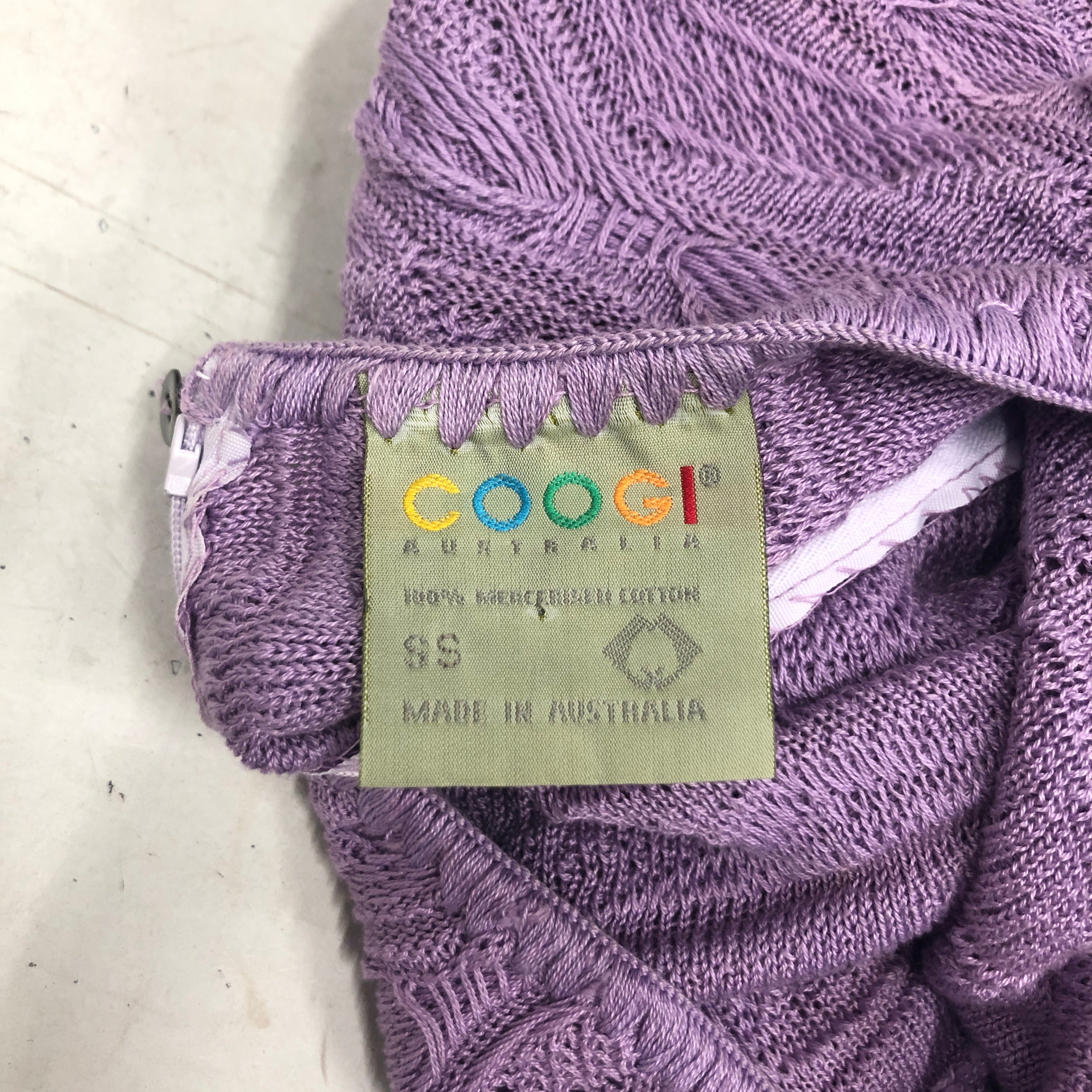 COOGI/SL Dress/S/Cotton/PPL/lavender knit dress view 3
