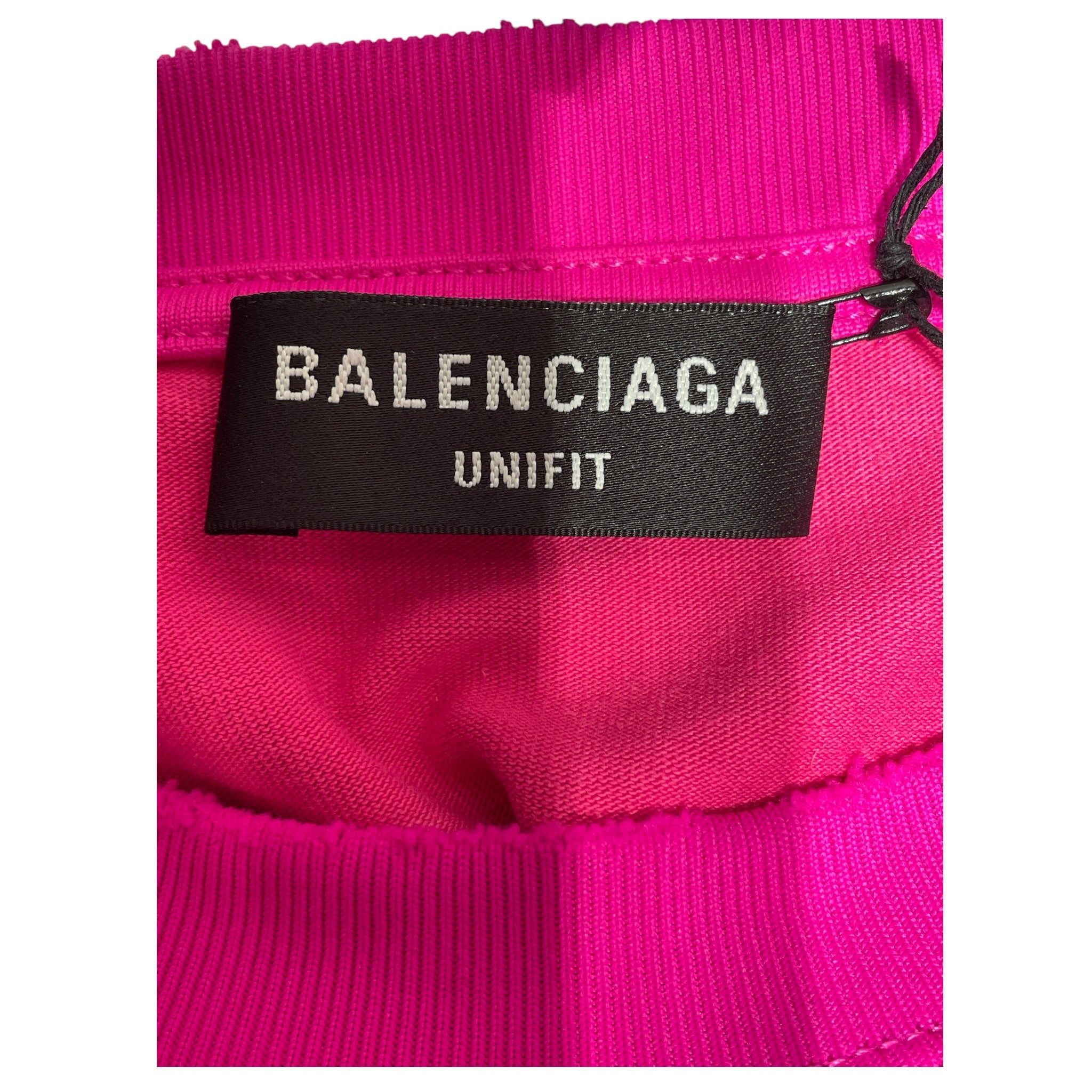 BALENCIAGA/T-Shirt/XXS/Graphic/Cotton/PNK/THIS IS NOT THE NEW LOGO view 3