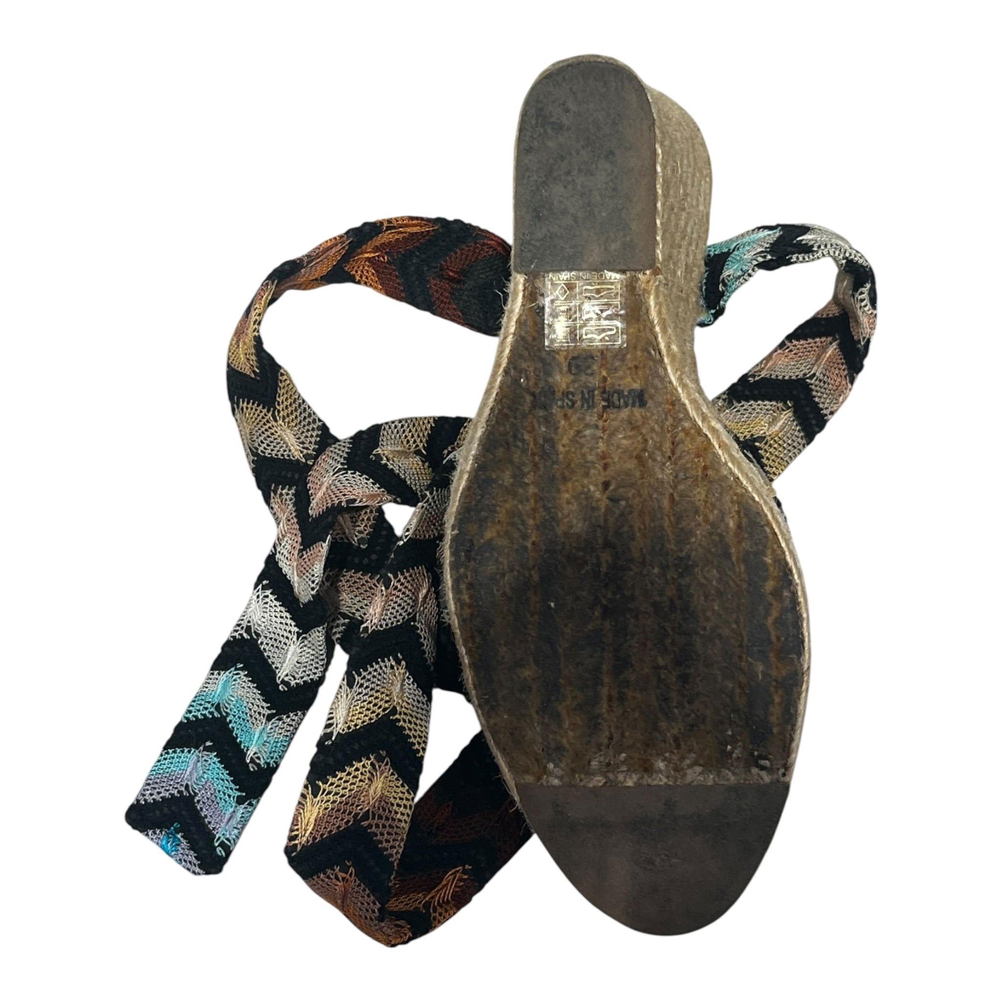 MISSONI/Heels/EU 39/Stripe/Cotton/MLT/wedge view 4
